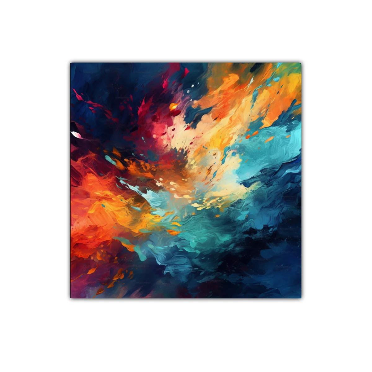 Explosión de color vibrante en arte abstracto moderno — miniatura 1