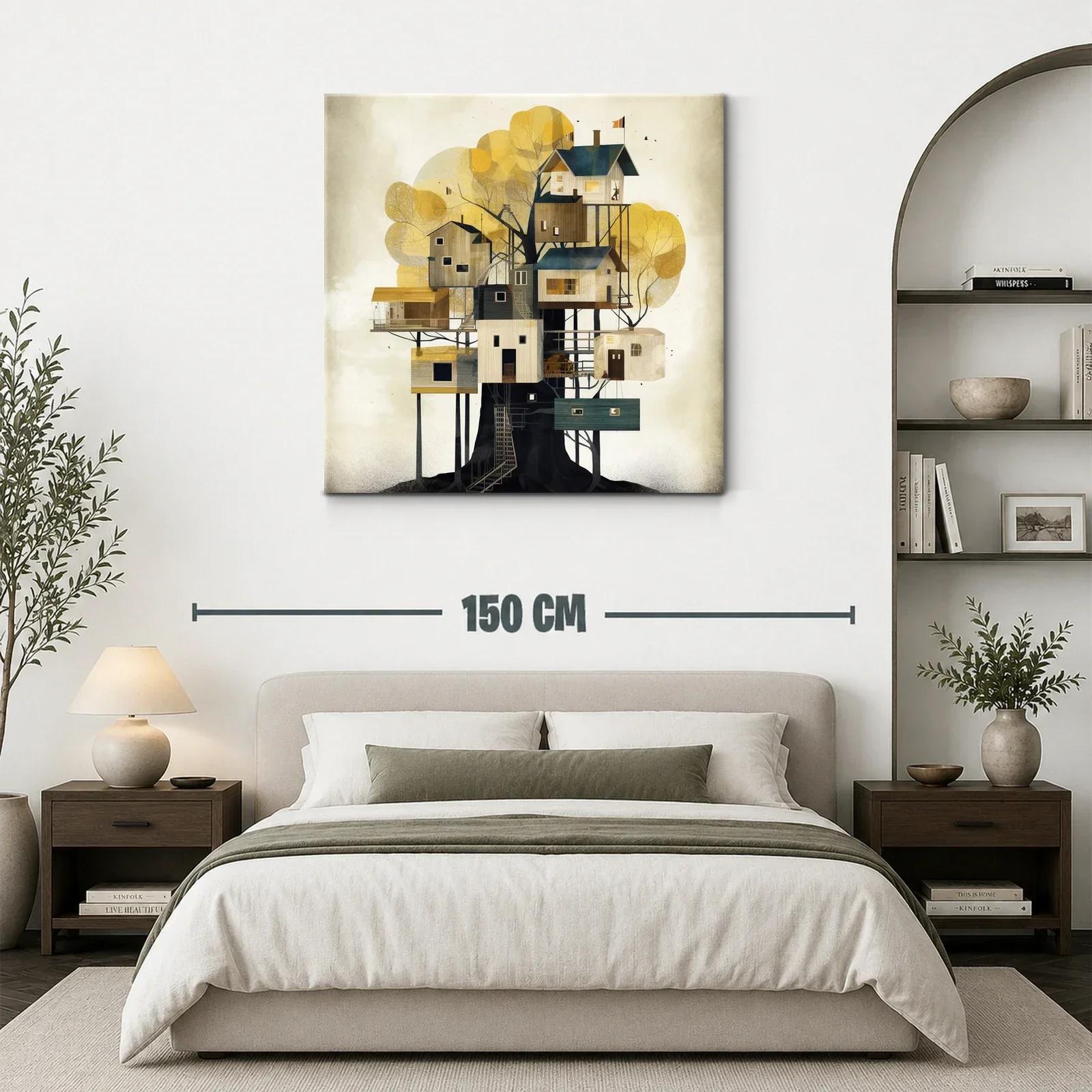 Casas en árbol con tonos cálidos y diseño contemporáneo — miniatura 3
