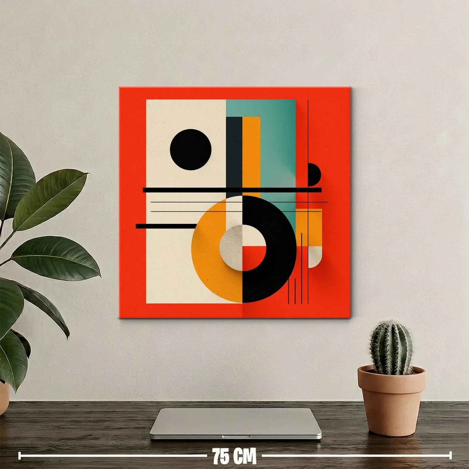 Composición geométrica en tonos vivos y contrastantes — miniatura 2