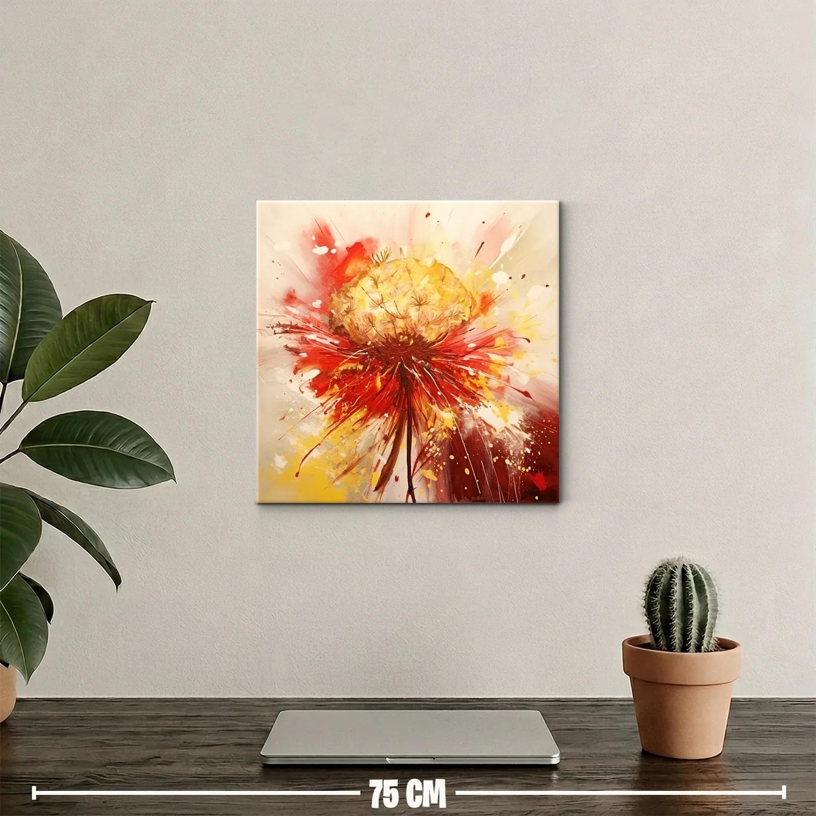 Exuberante explosión floral en tonos cálidos y vibrantes — miniatura 2
