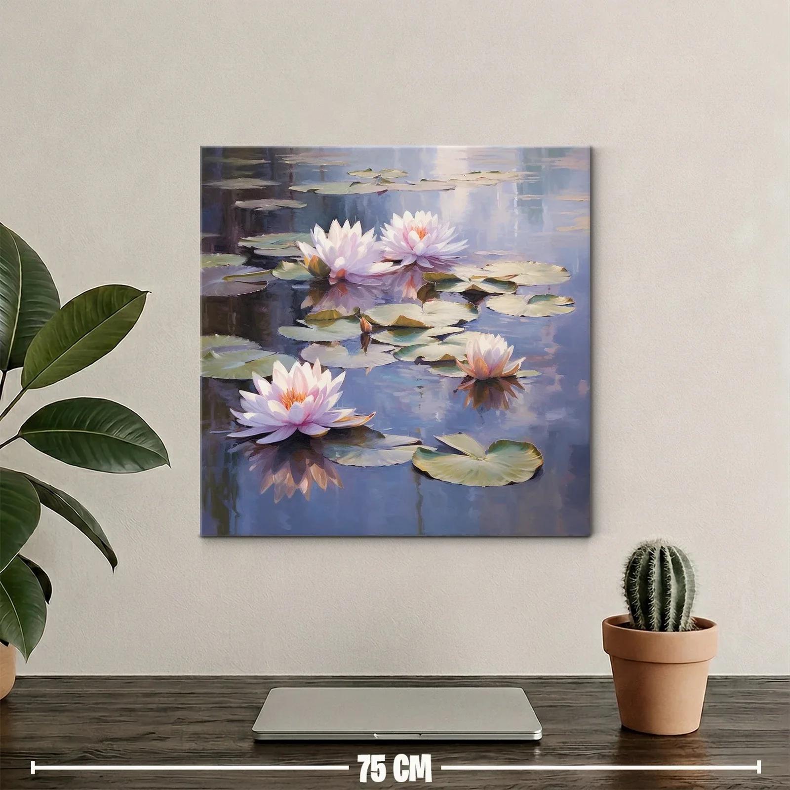 Serenidad y belleza en nenúfares sobre agua tranquila — miniatura 2