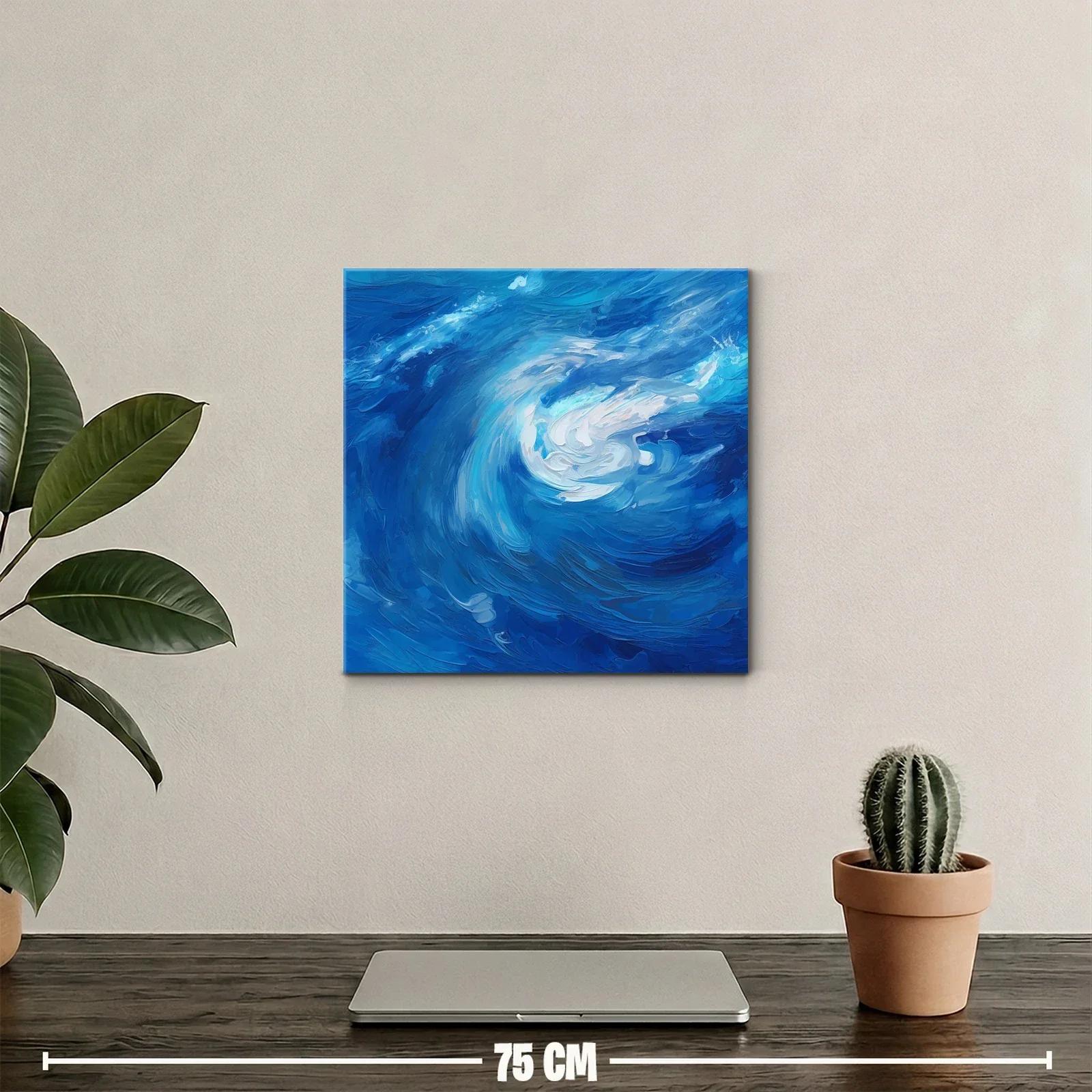 Inspirador remolino en tonos intensos de azul y blanco — miniatura 2