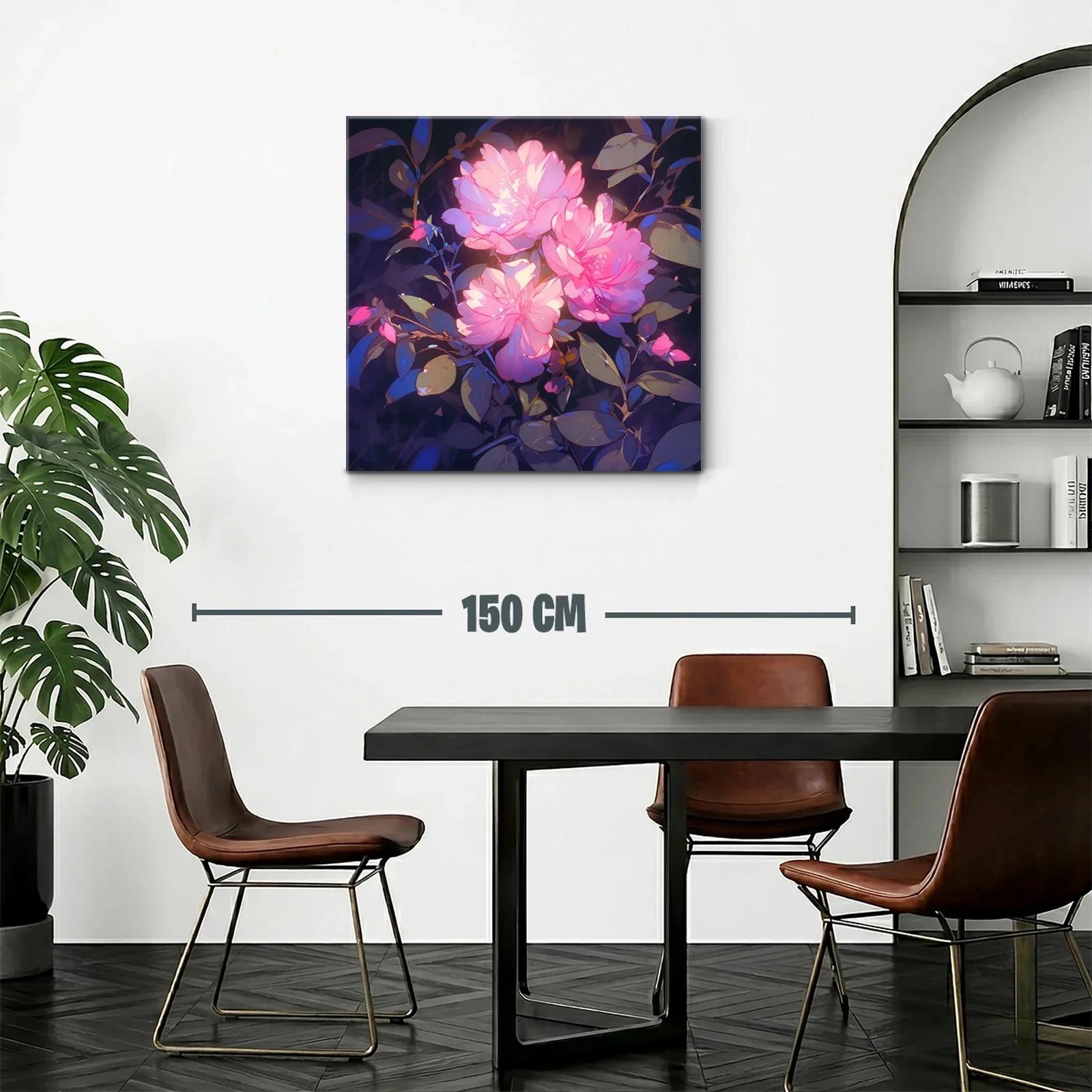 Ramo de flores rosas con contraste vibrante — miniatura 2