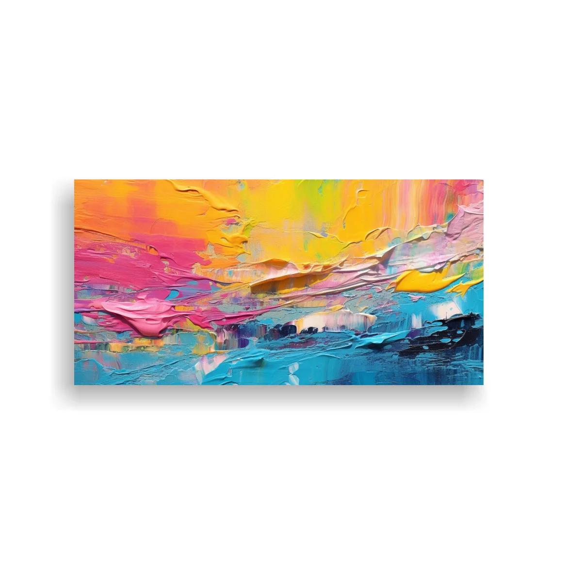 Cuadro paisaje abstracto con textura empastada — imagen principal