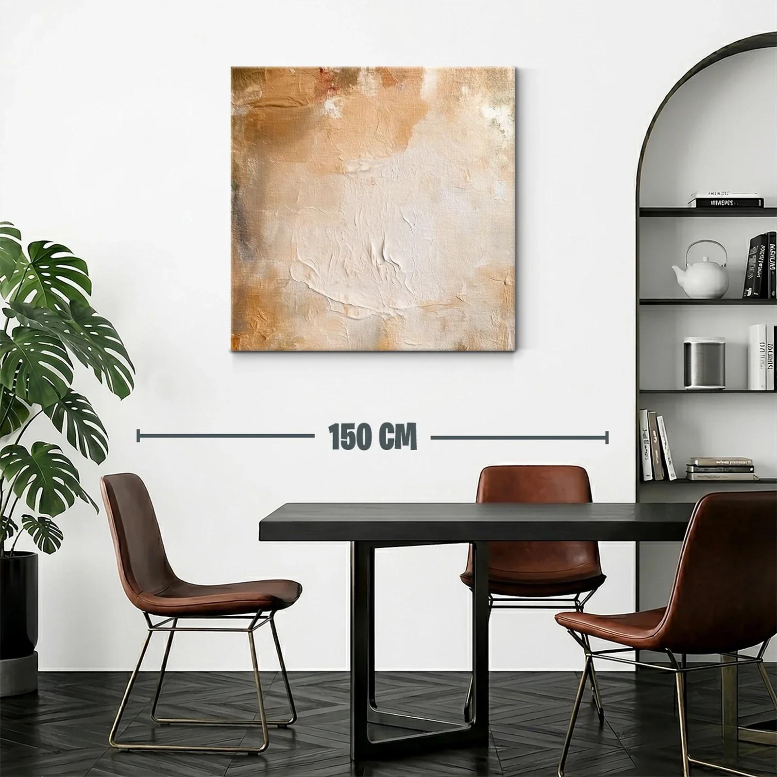 Composición abstracta en tonos cálidos y neutros — miniatura 2