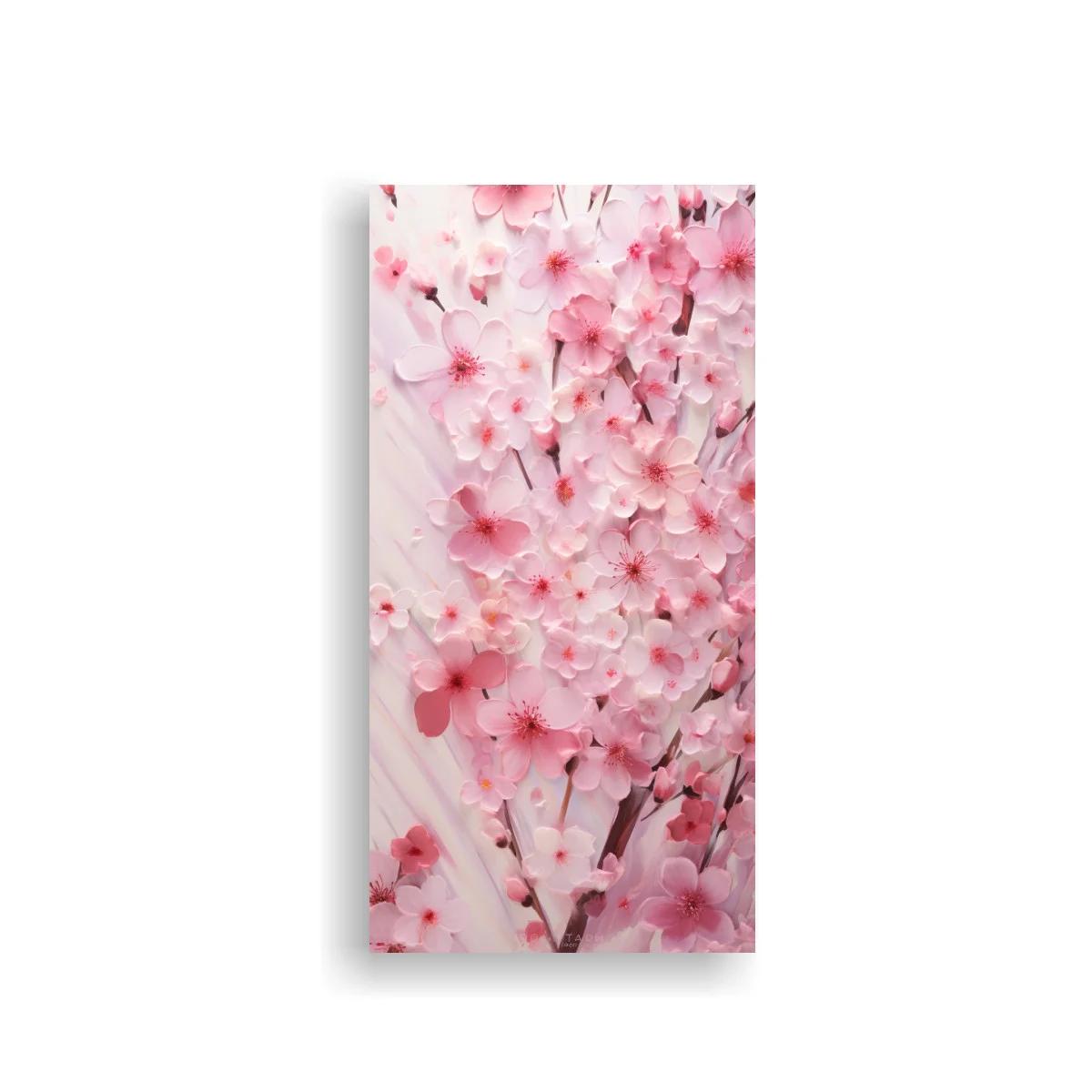 Cuadro flores de cerezo rosas con centros rojizos — imagen principal