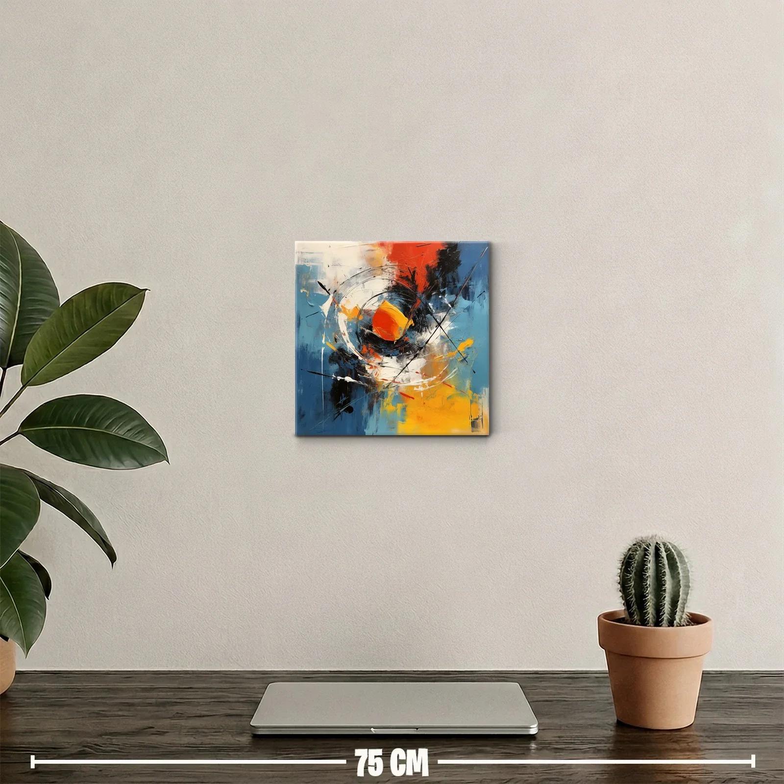 Energía y movimiento en vibrantes tonos azules y naranjas — miniatura 2