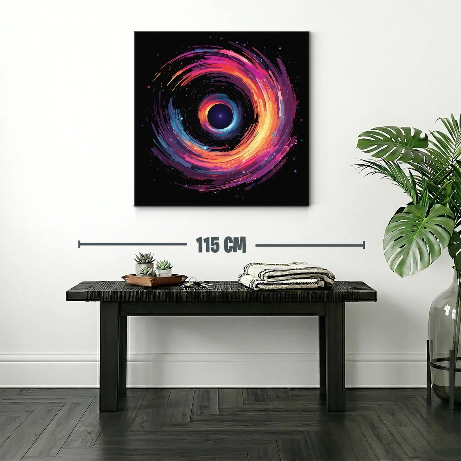 Espiral cósmica en vibrantes tonos cálidos y fríos — miniatura 2