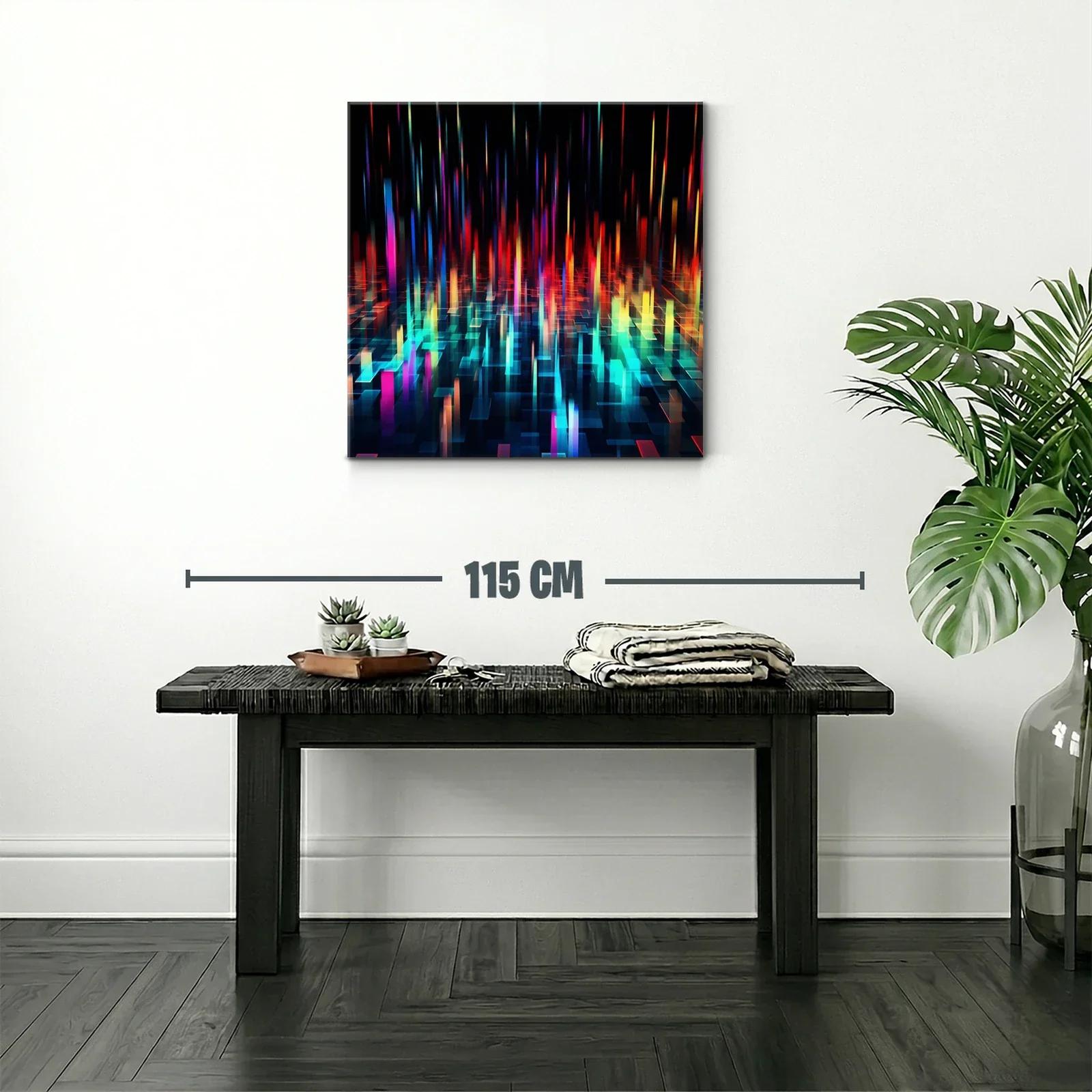Arte digital con luces vibrantes y formas geométricas — miniatura 2