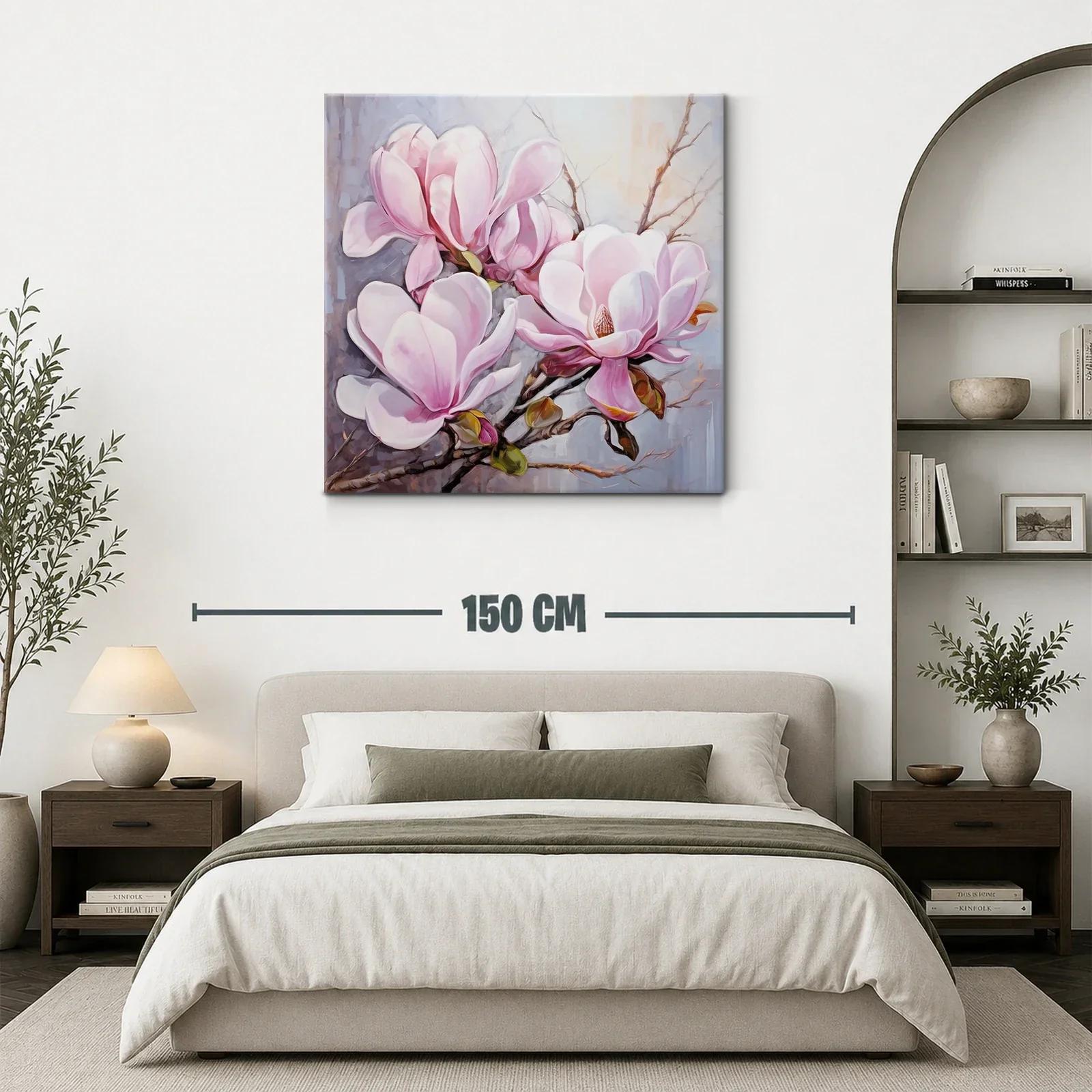 Delicadas flores de magnolia en tonos rosados y blancos — miniatura 3