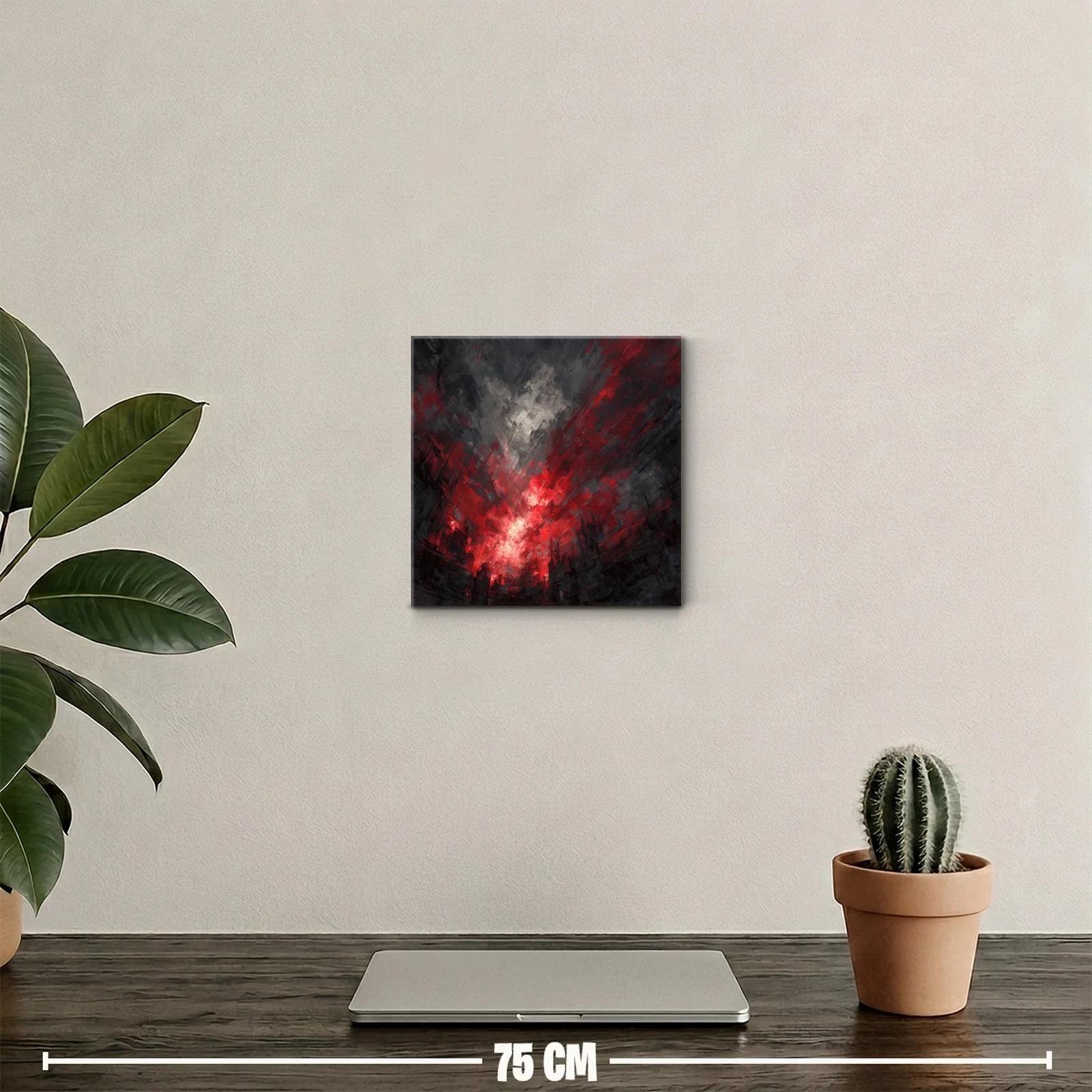 Impactante explosión de luces rojas y sombras urbanas — miniatura 2