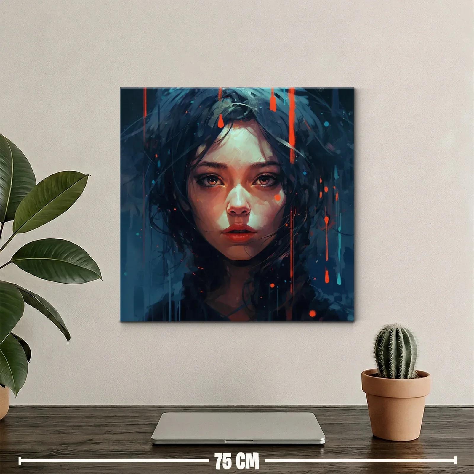 Retrato femenino con luces y contrastes en tonos oscuros — miniatura 2