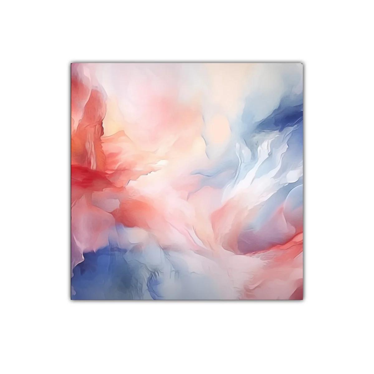 Cuadro abstracto con tonos suaves y vibrantes para decorar — imagen principal