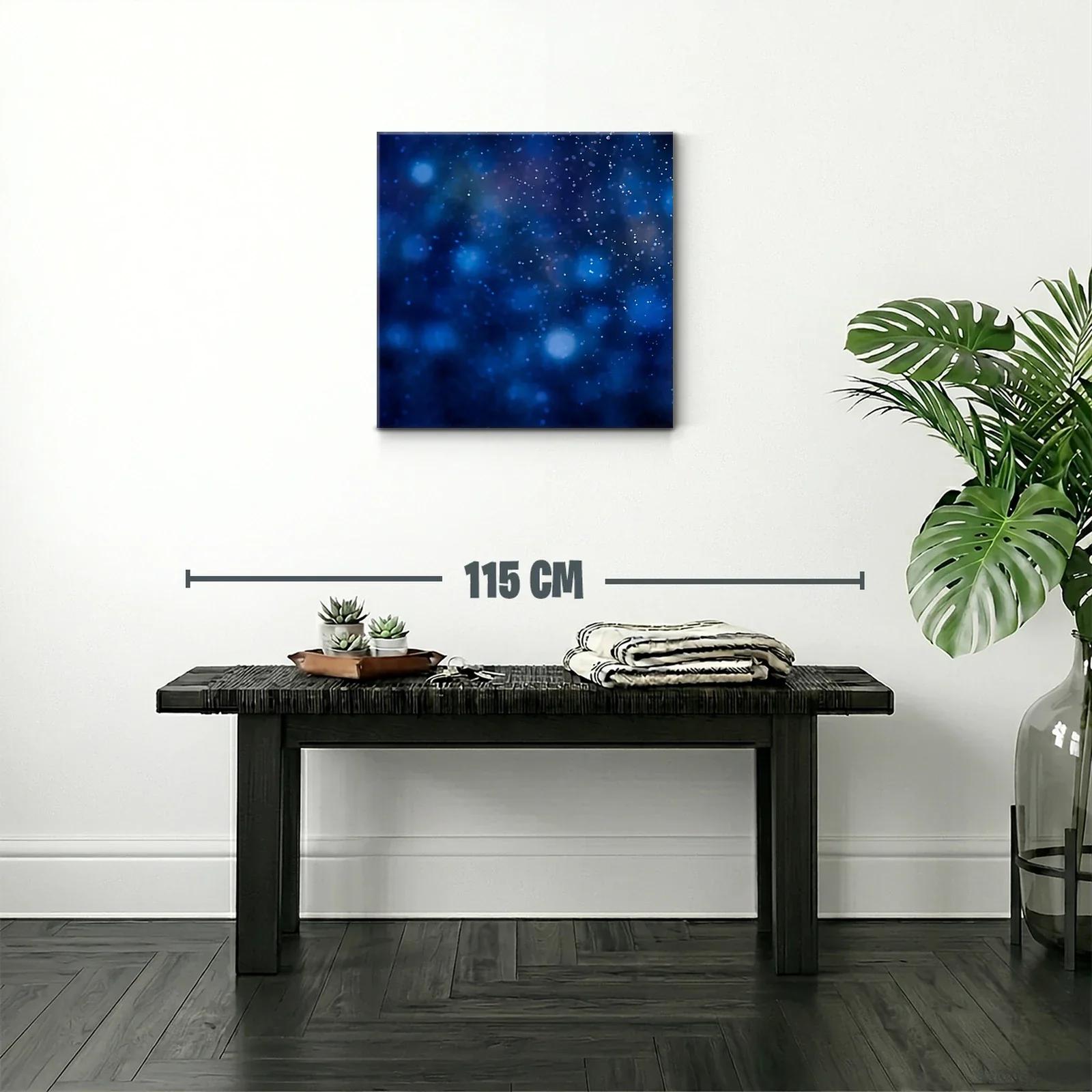 Abstracción cósmica en tonos azules brillantes — miniatura 2