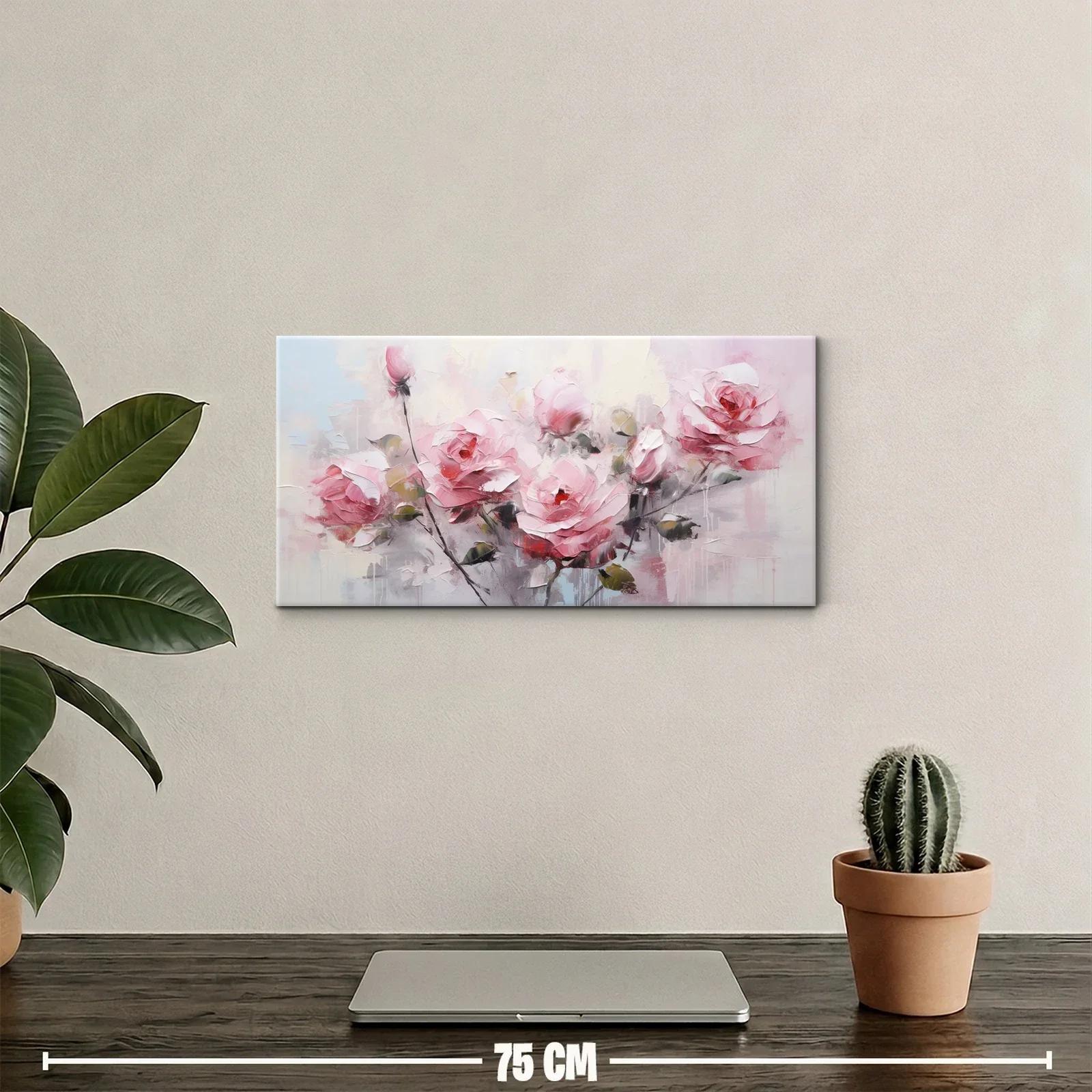 Cuadro de rosas rosas con capullos cerrados — miniatura 2