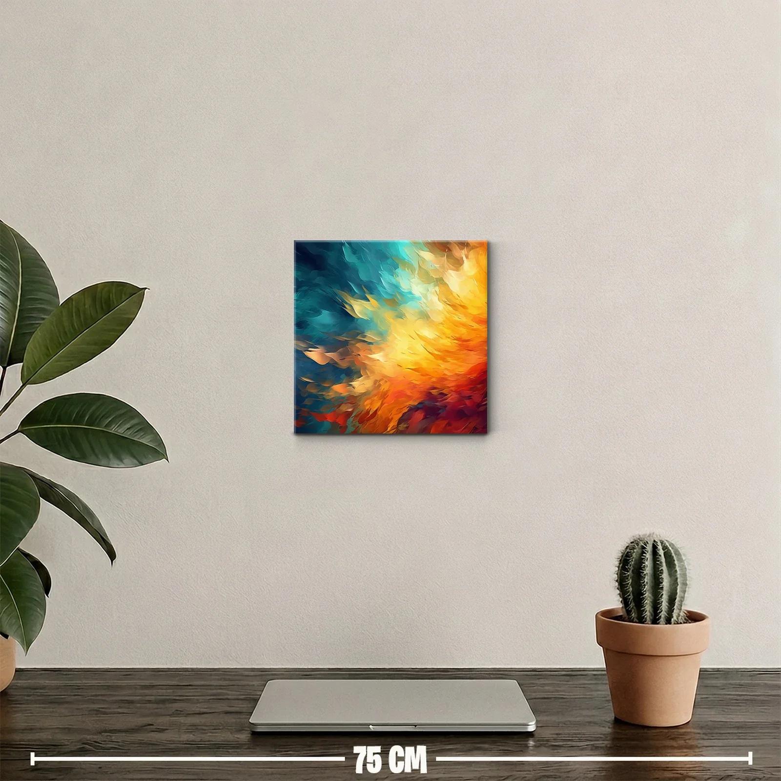 Explosión de color con energías vibrantes y dinámica abstracción — miniatura 2