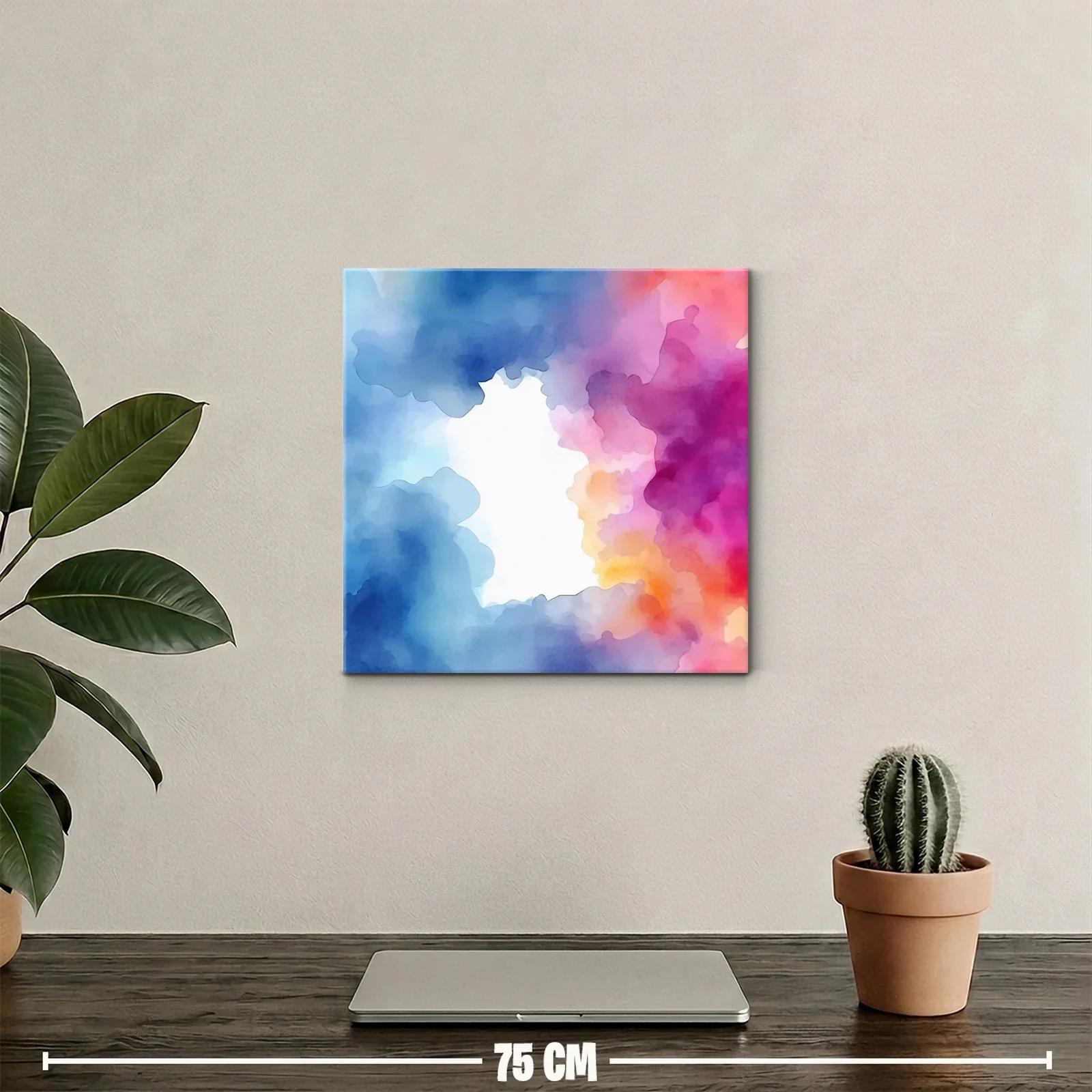 Composición abstracta en tonos vibrantes y frescos — miniatura 2