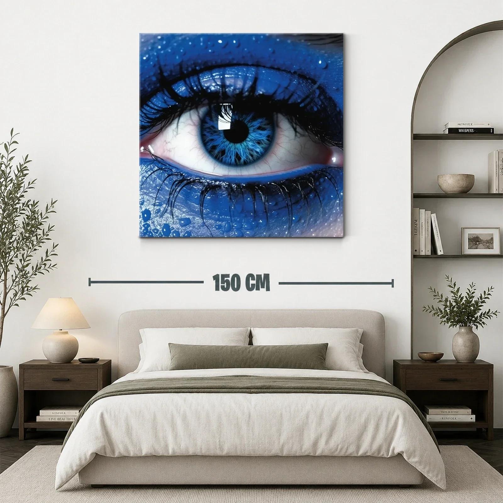 Impacto visual con ojo azul en primer plano intenso — miniatura 3