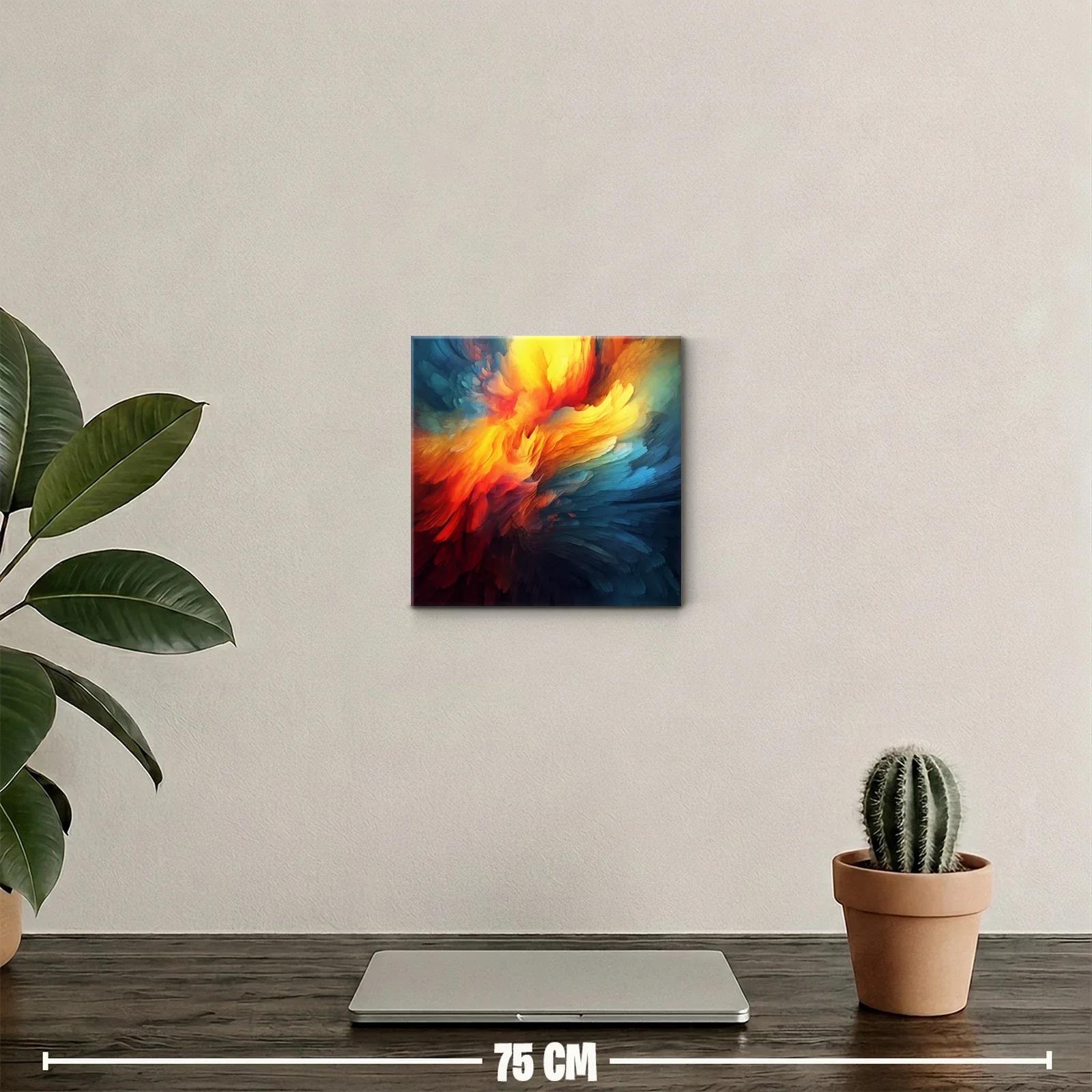 Explosión de colores vibrantes en composición abstracta dinámica — miniatura 2