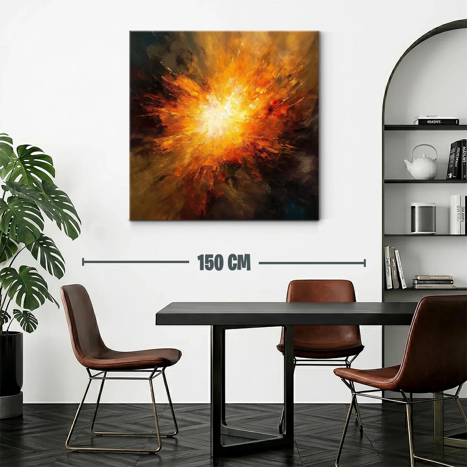 Explosión de luz cálida en explosión abstracta vibrante — miniatura 2
