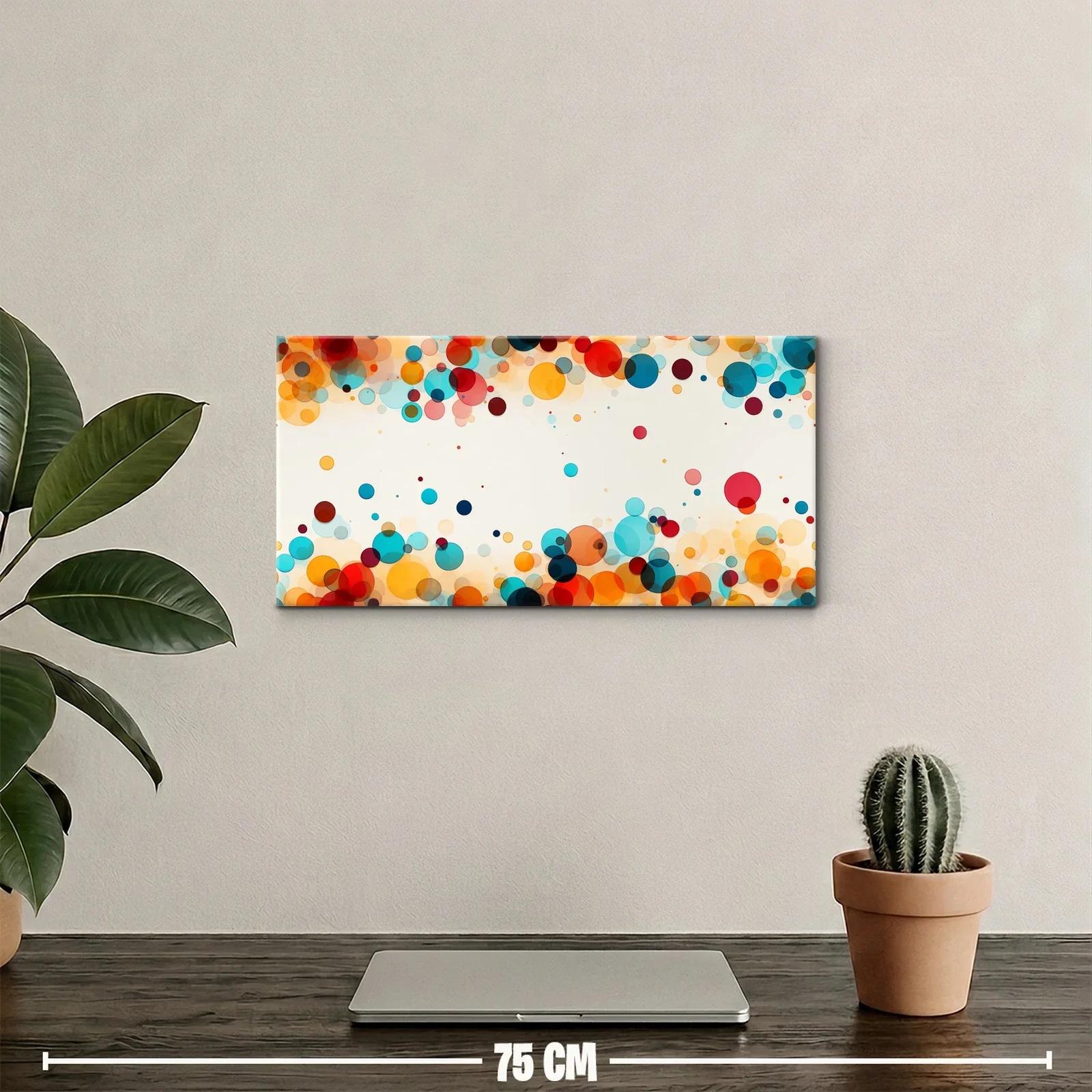 Cuadro círculos de colores con amplios espacios blancos — miniatura 2