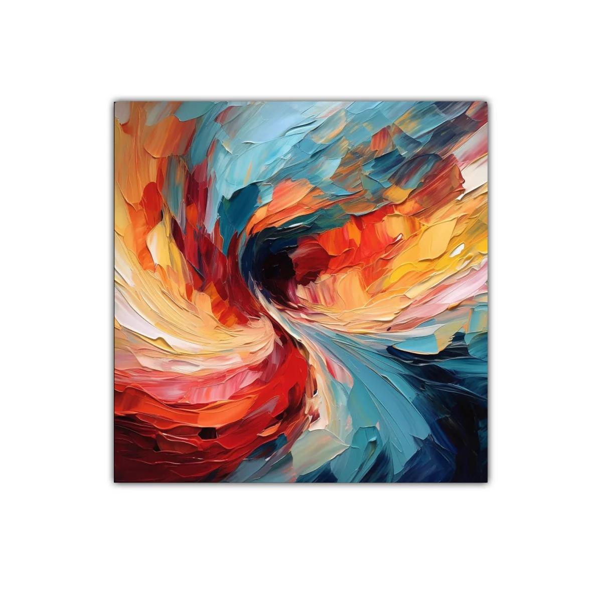 Cuadro abstracto con vibrantes remolinos de color — imagen principal