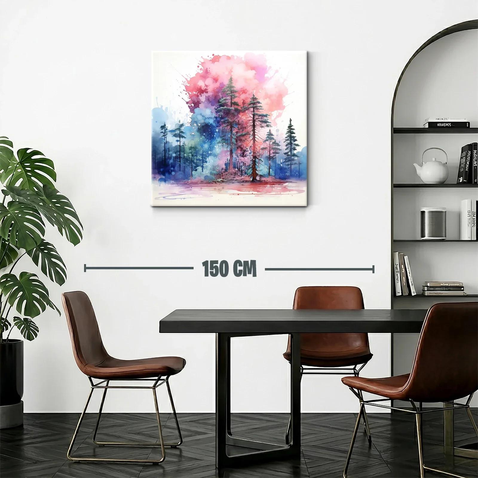Bosque de ensueño con tonos vibrantes y mágicos — miniatura 2