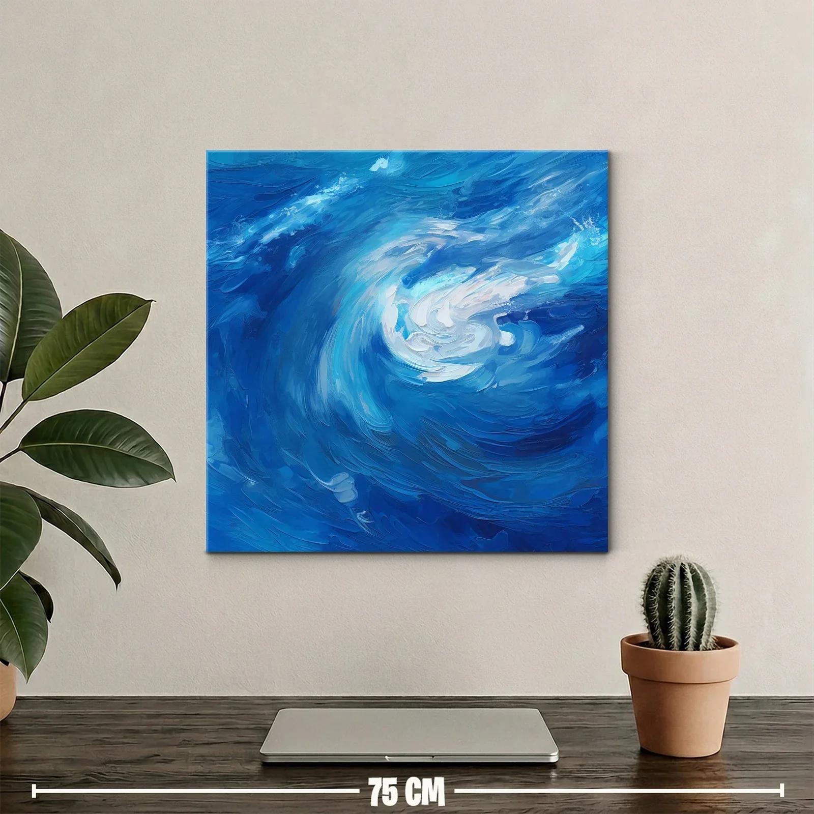 Inspirador remolino en tonos intensos de azul y blanco — miniatura 2