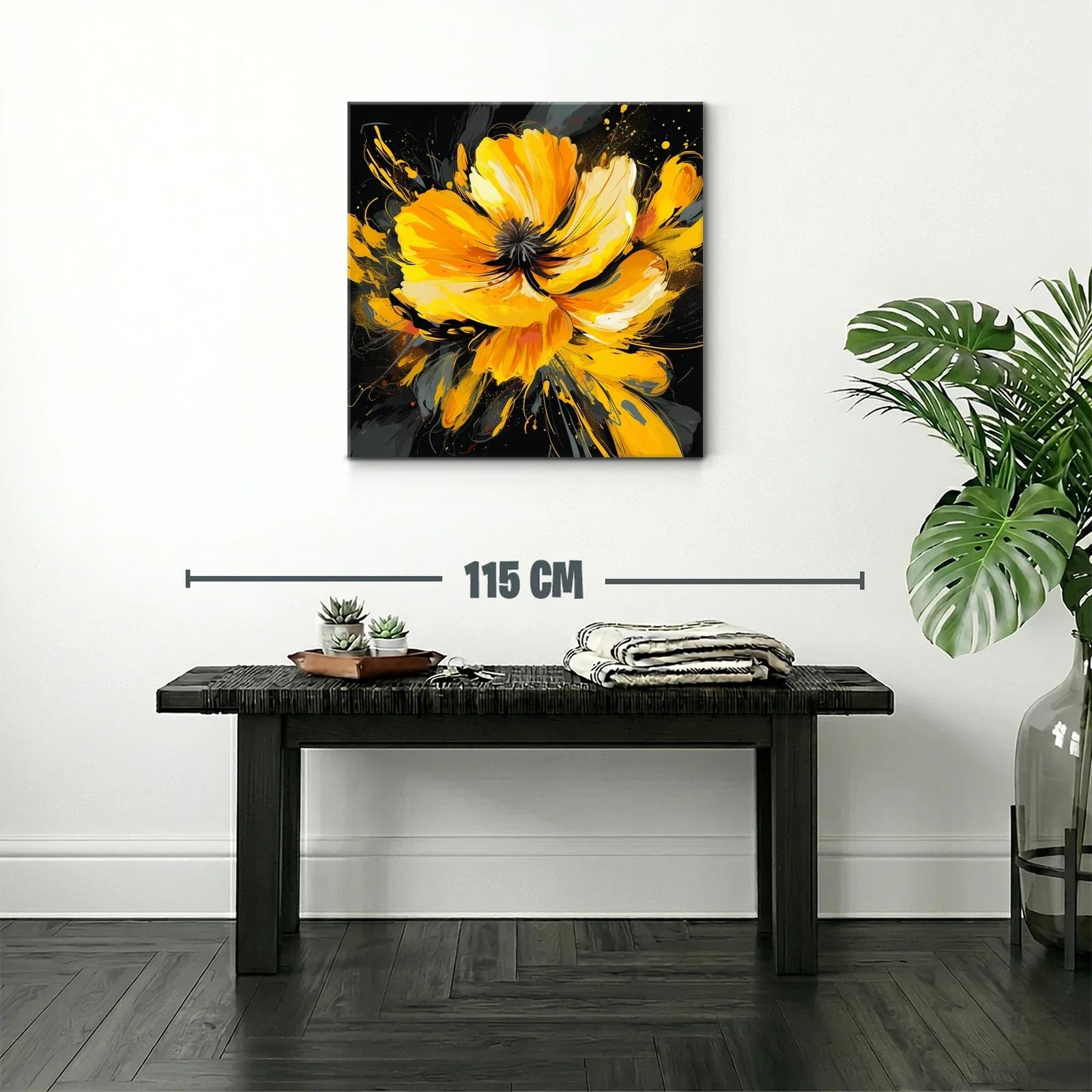 Impacto floral en tonos vibrantes naranja y amarillo — miniatura 2