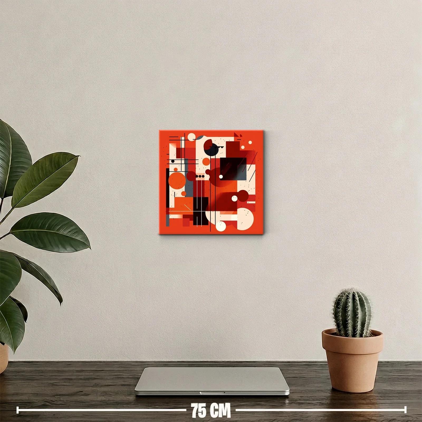 Composición geométrica en tonos cálidos y contrastes audaces — miniatura 2