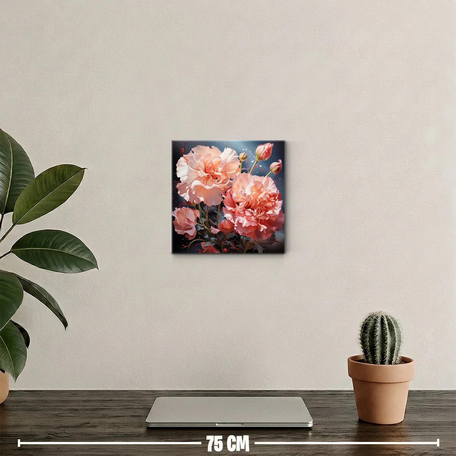 Elegancia floral en tonos coral para ambientes sofisticados — miniatura 2