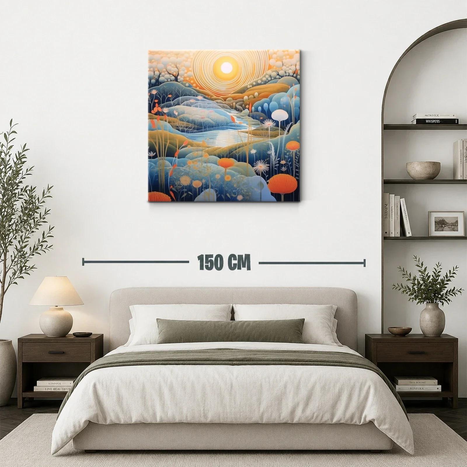 Paisaje onírico con cálidos tonos al amanecer — miniatura 3