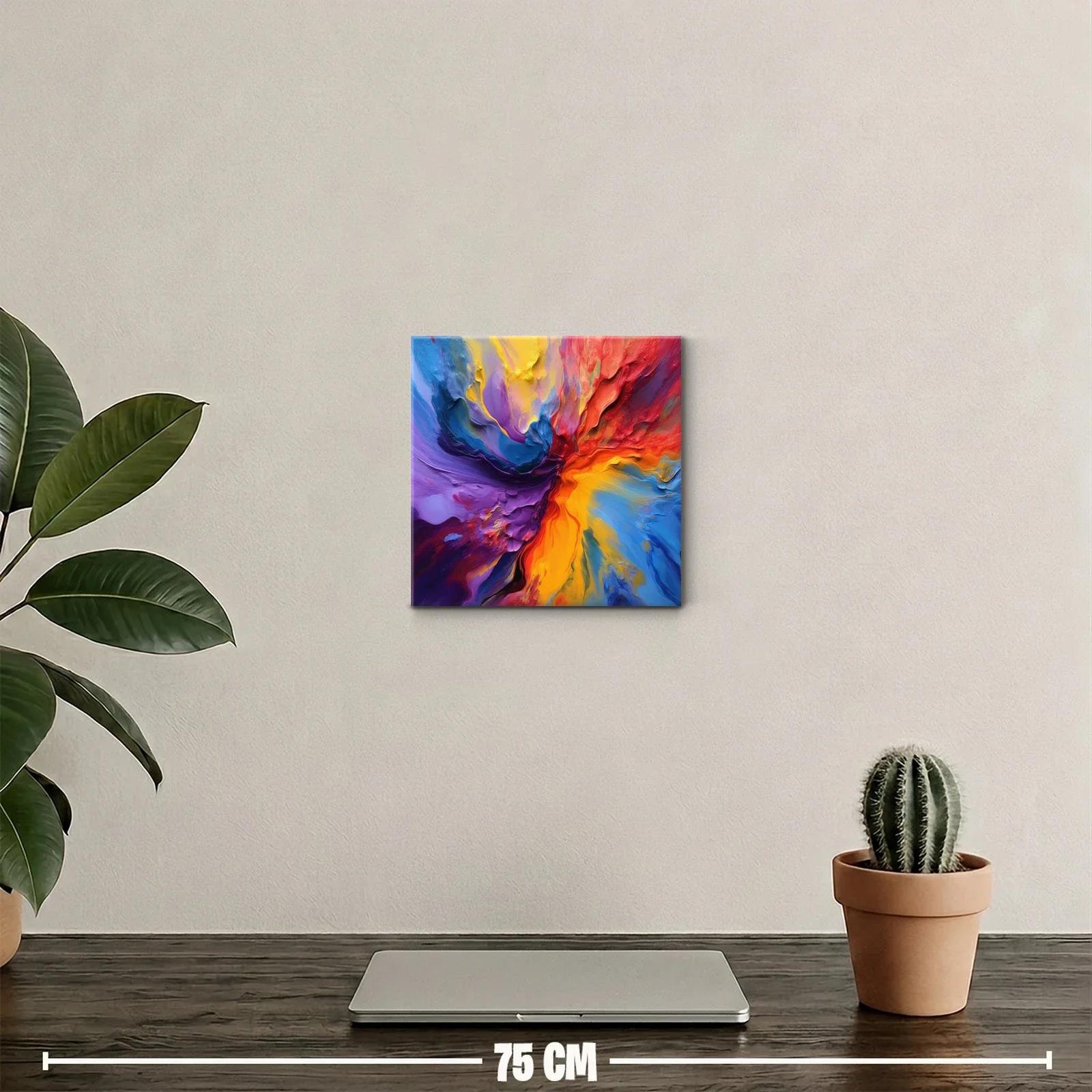 Explosión de colores vibrantes en flujo abstracto dinámico — miniatura 2