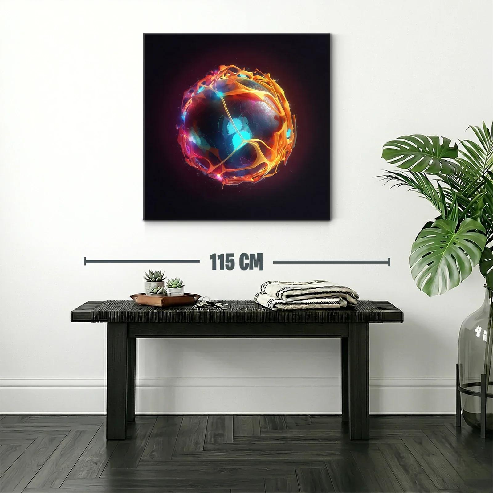Esfera luminosa con patrones abstractos y energía vibrante — miniatura 2