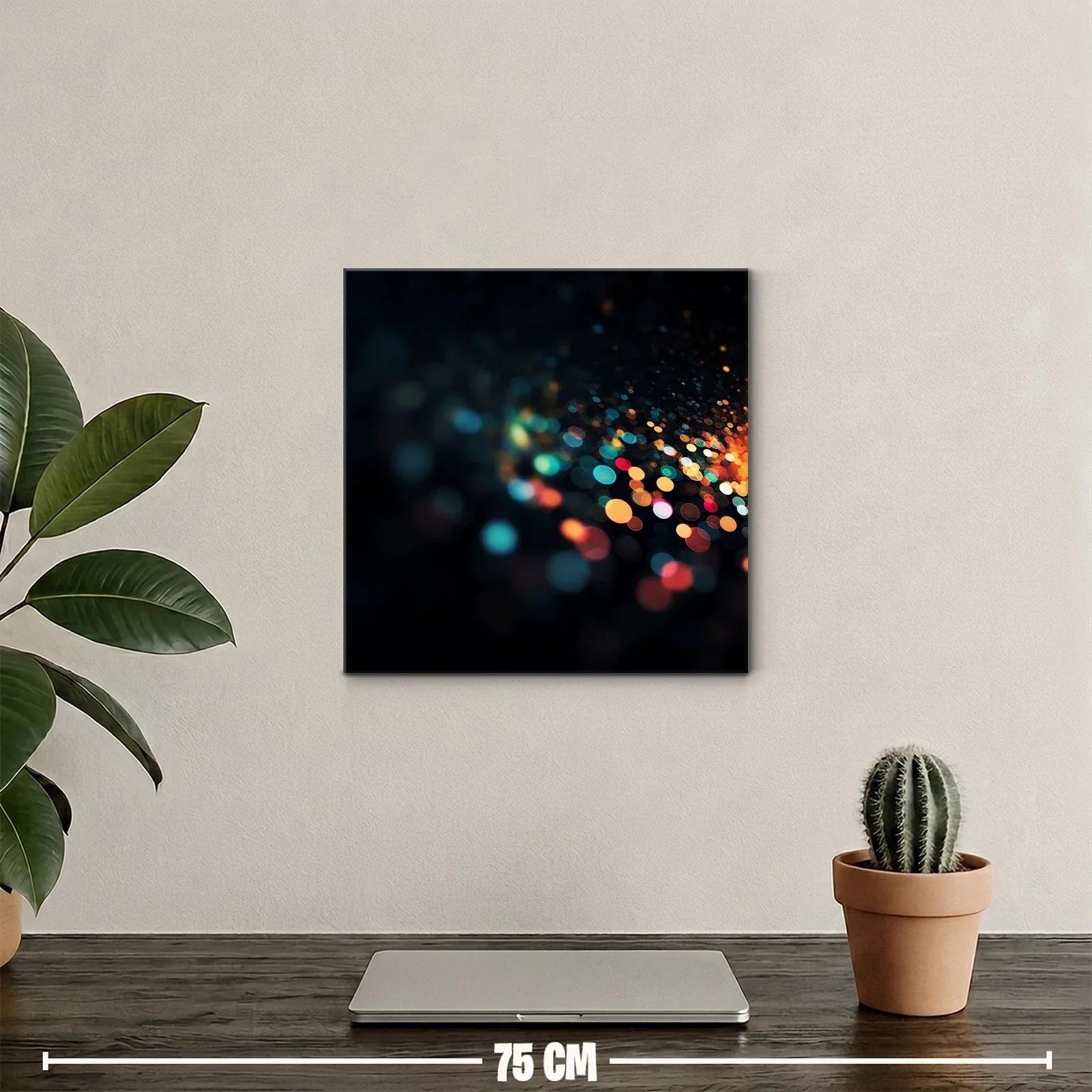 Cuadro abstracto con luces difusas en tonos brillantes — miniatura 2