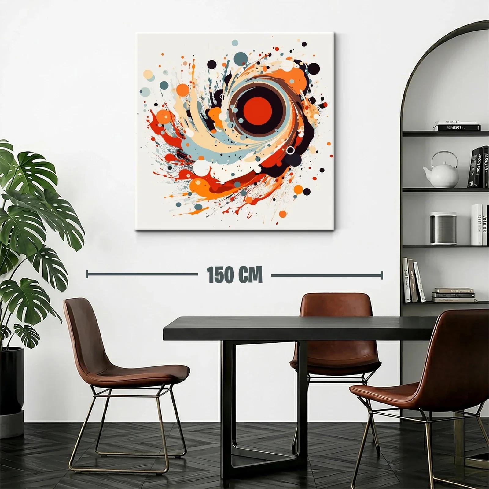 Explosión abstracta con tonos cálidos y contrastes vivos — miniatura 2