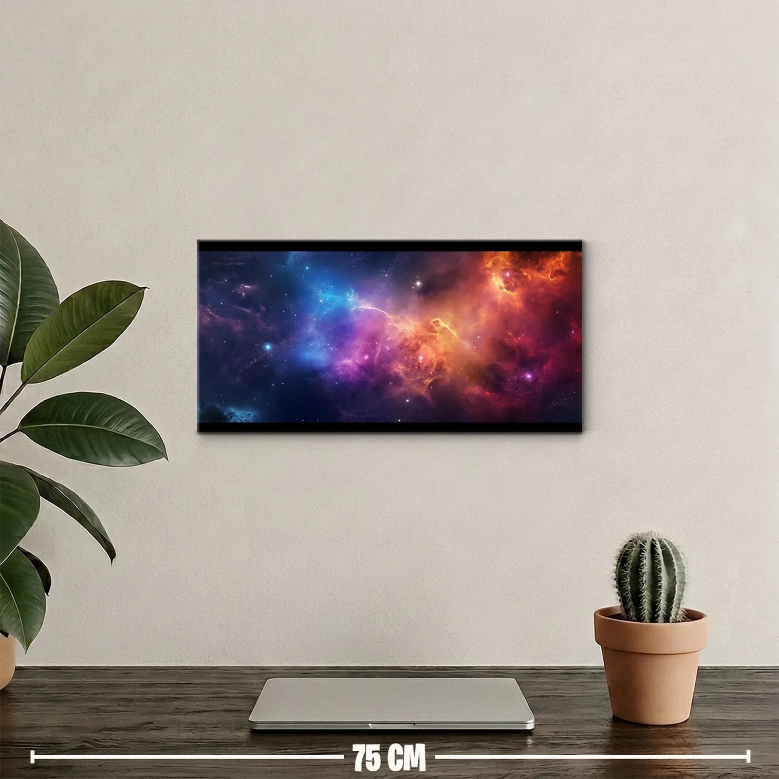 Cuadro nebulosa espacial en formato panorámico — miniatura 2