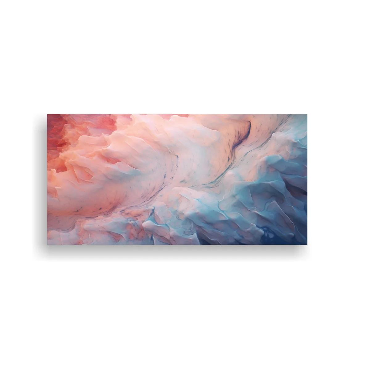 Cuadro nubes abstractas con vetas fluidas y luz blanquecina — imagen principal