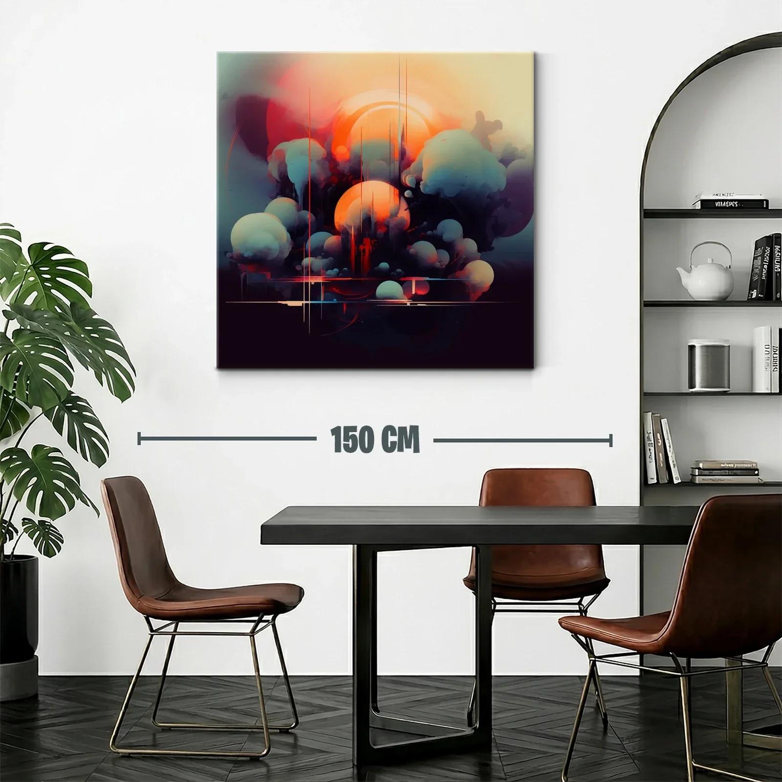 Composición abstracta con formas esféricas y luz cálida — miniatura 2