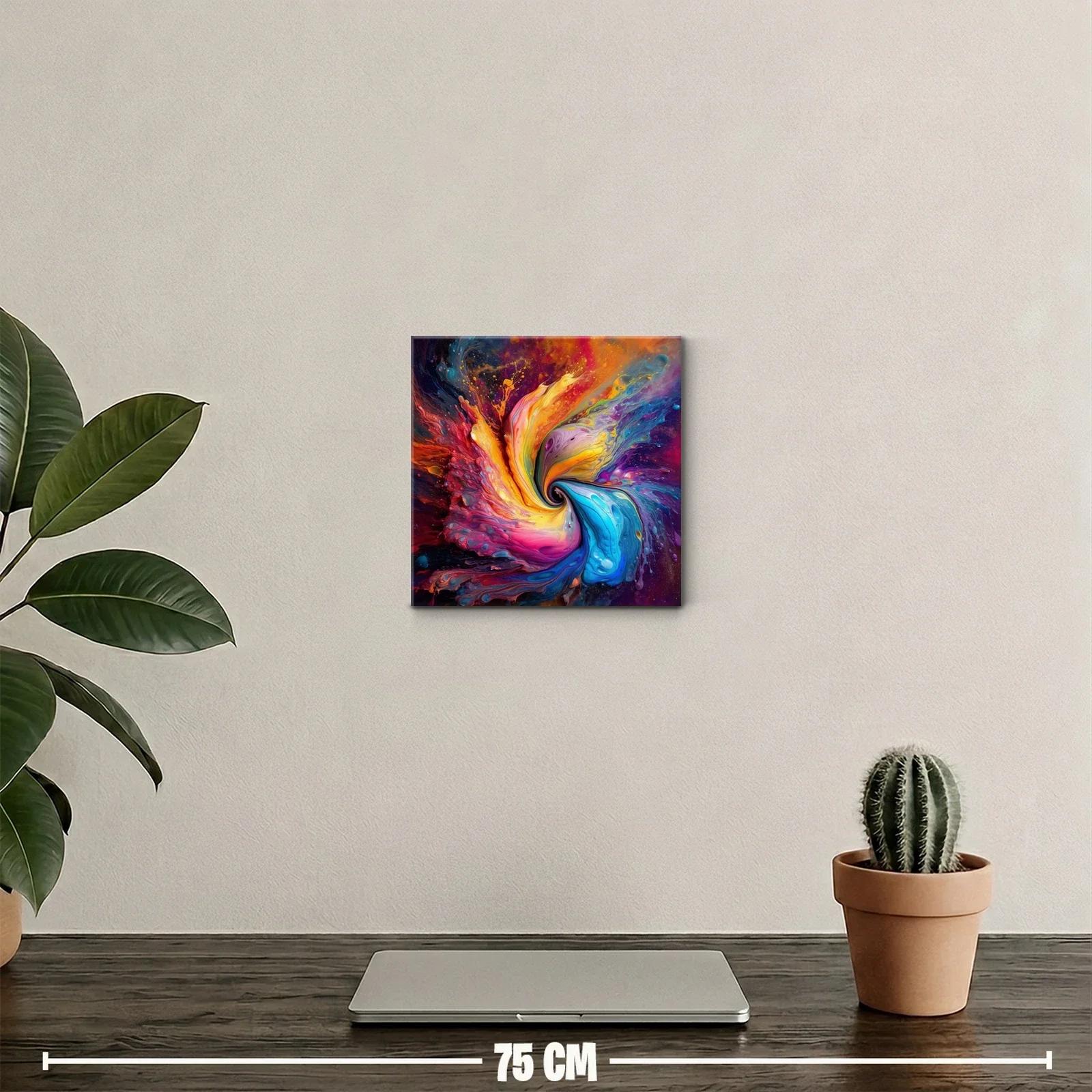 Explosión colorida en espiral vibrante y dinámica — miniatura 2