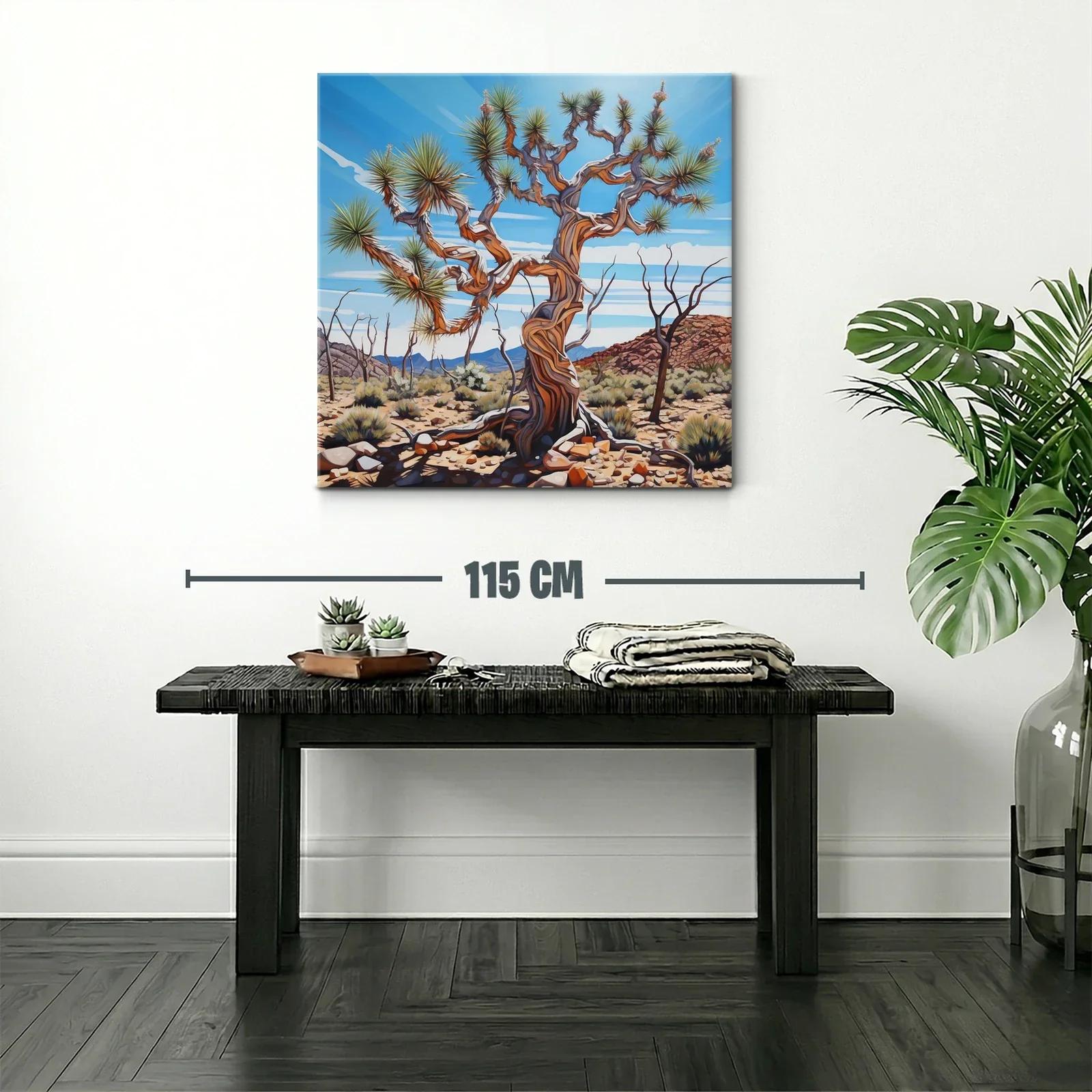 Árbol desértico con ramas retorcidas bajo cielo azul — miniatura 2