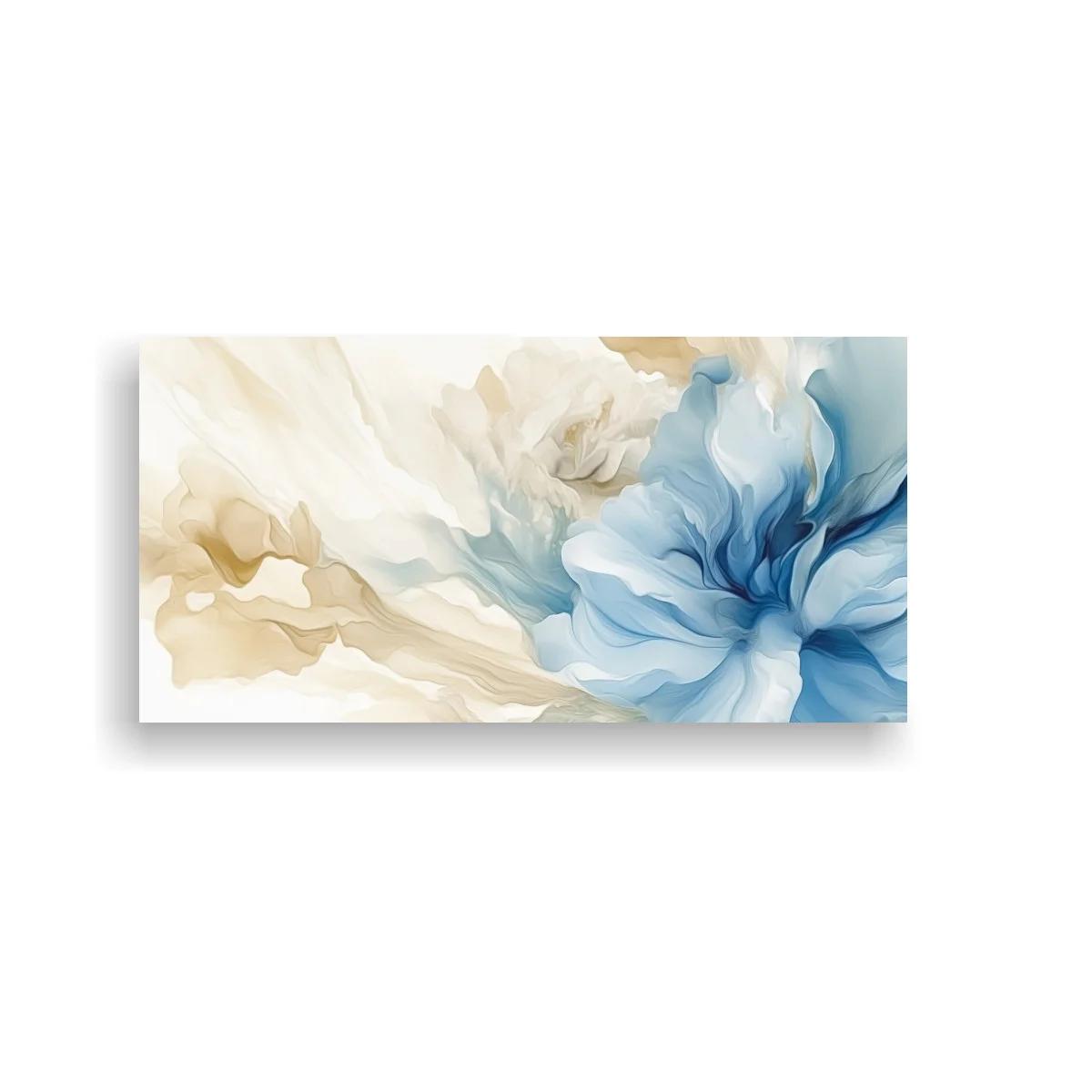 Cuadro flor azul abierta con capas onduladas — imagen principal