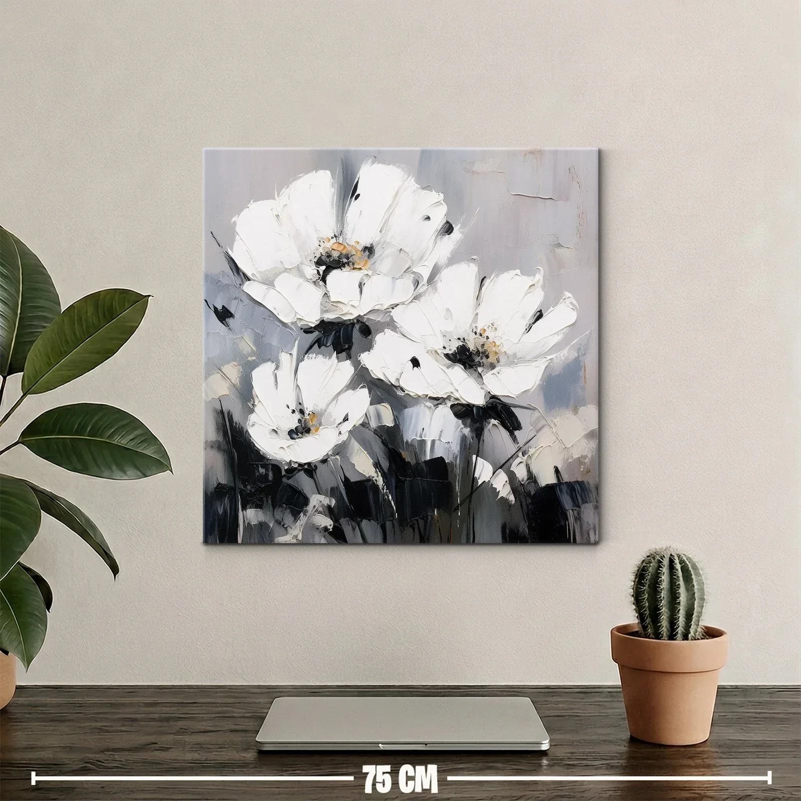 Elegancia floral en tonos neutros para espacios modernos — miniatura 2