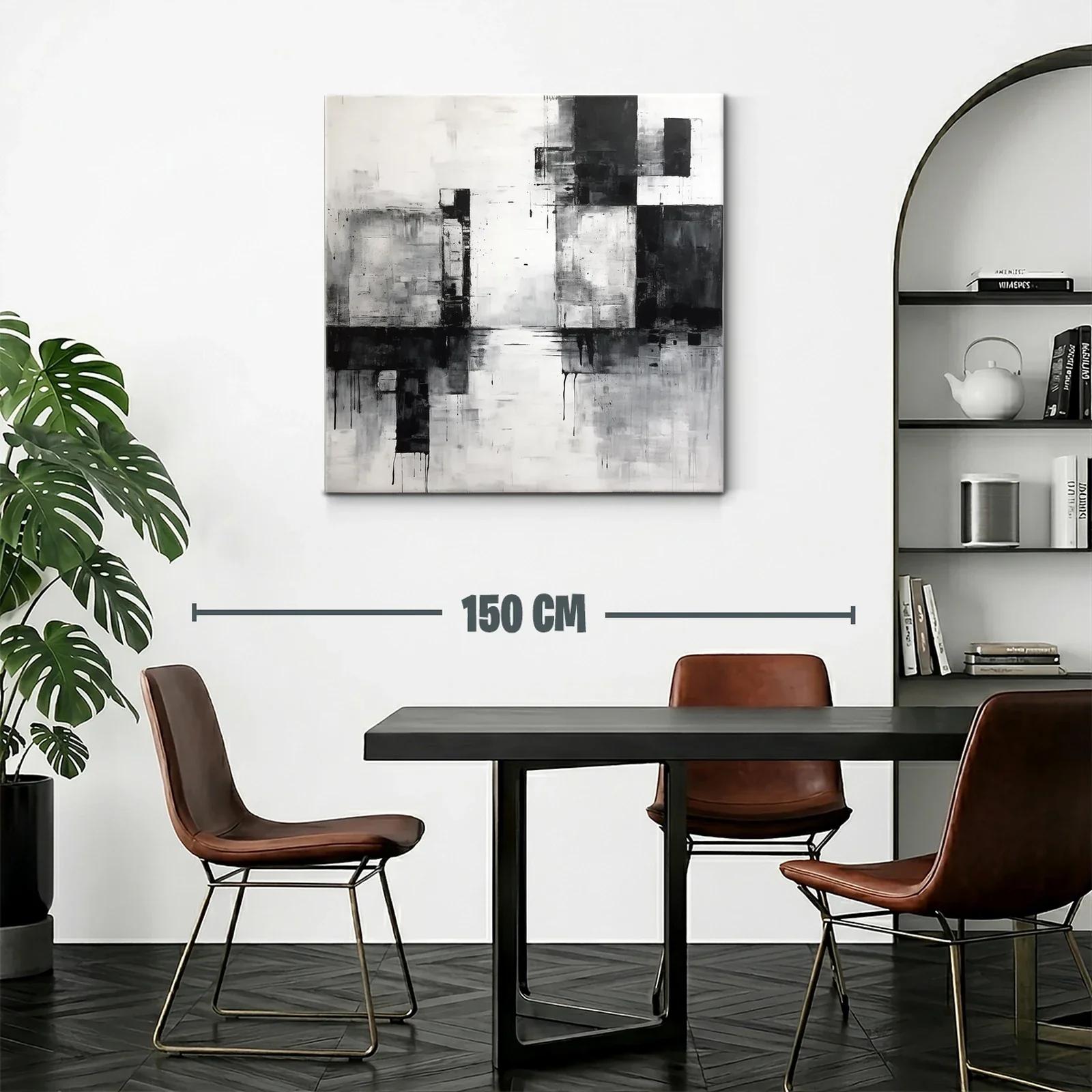 Composición abstracta en escala de gris y negro — miniatura 2
