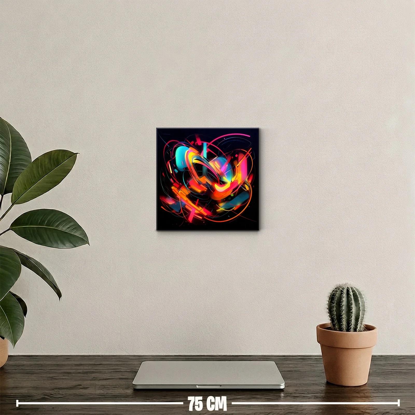 Estallido de colores vibrantes en composición abstracta dinámica — miniatura 2