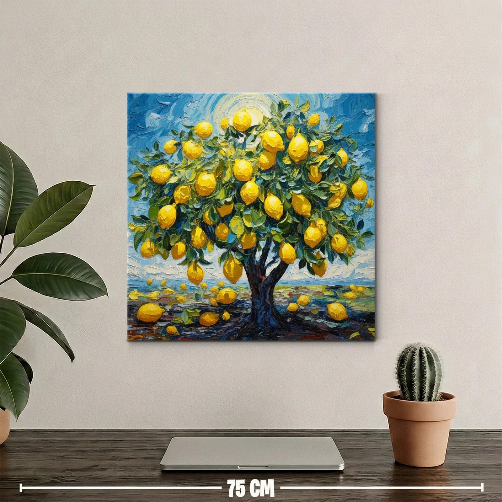 Árbol de limones vibrantes bajo un sol radiante — miniatura 2