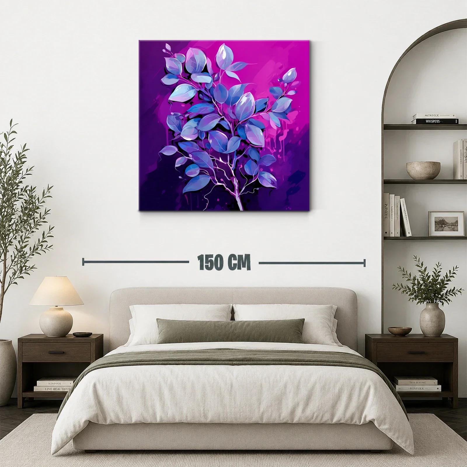 Elegante composición floral en tonos violetas y azules — miniatura 3