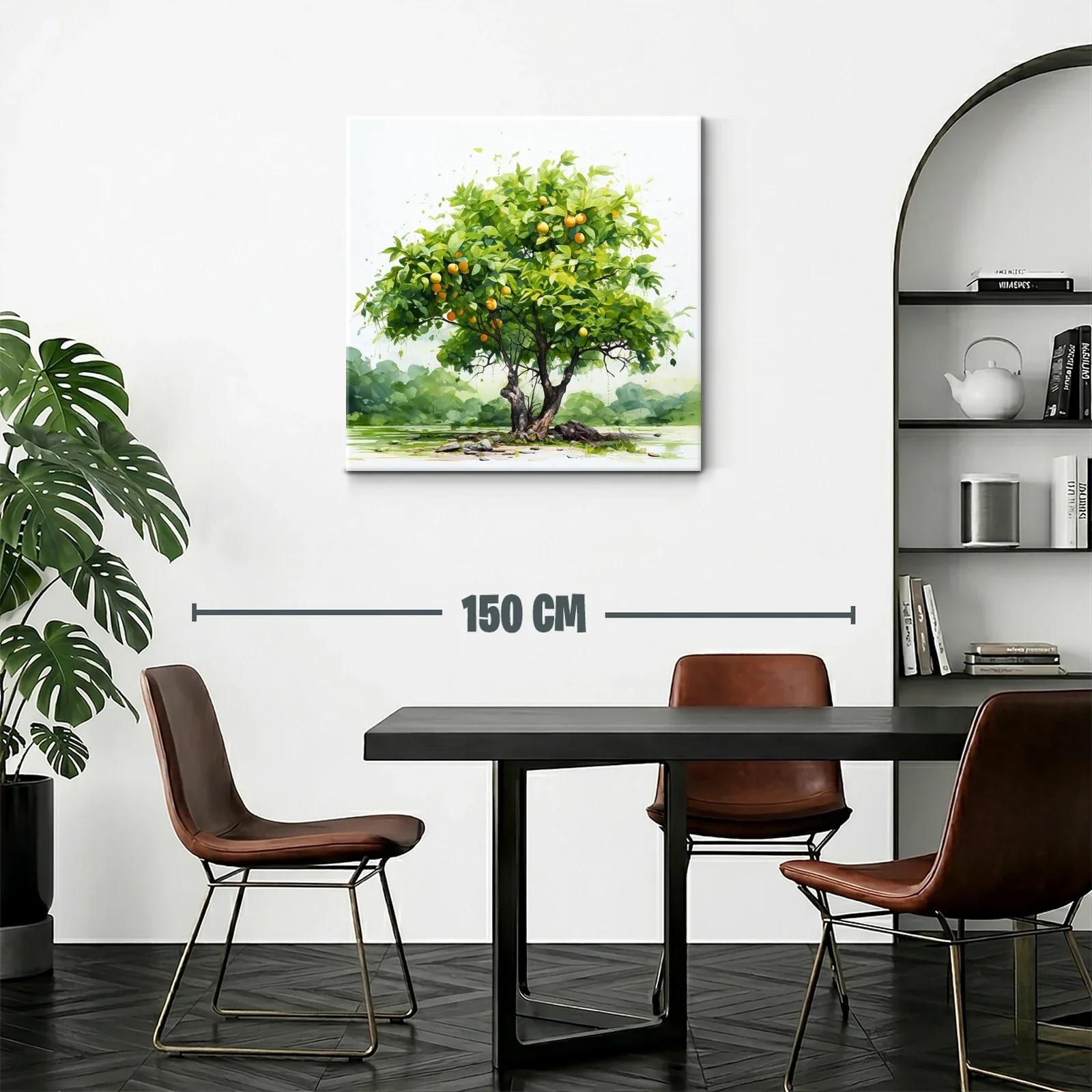 Árbol de frutas naranjas en paisaje natural sereno — miniatura 2