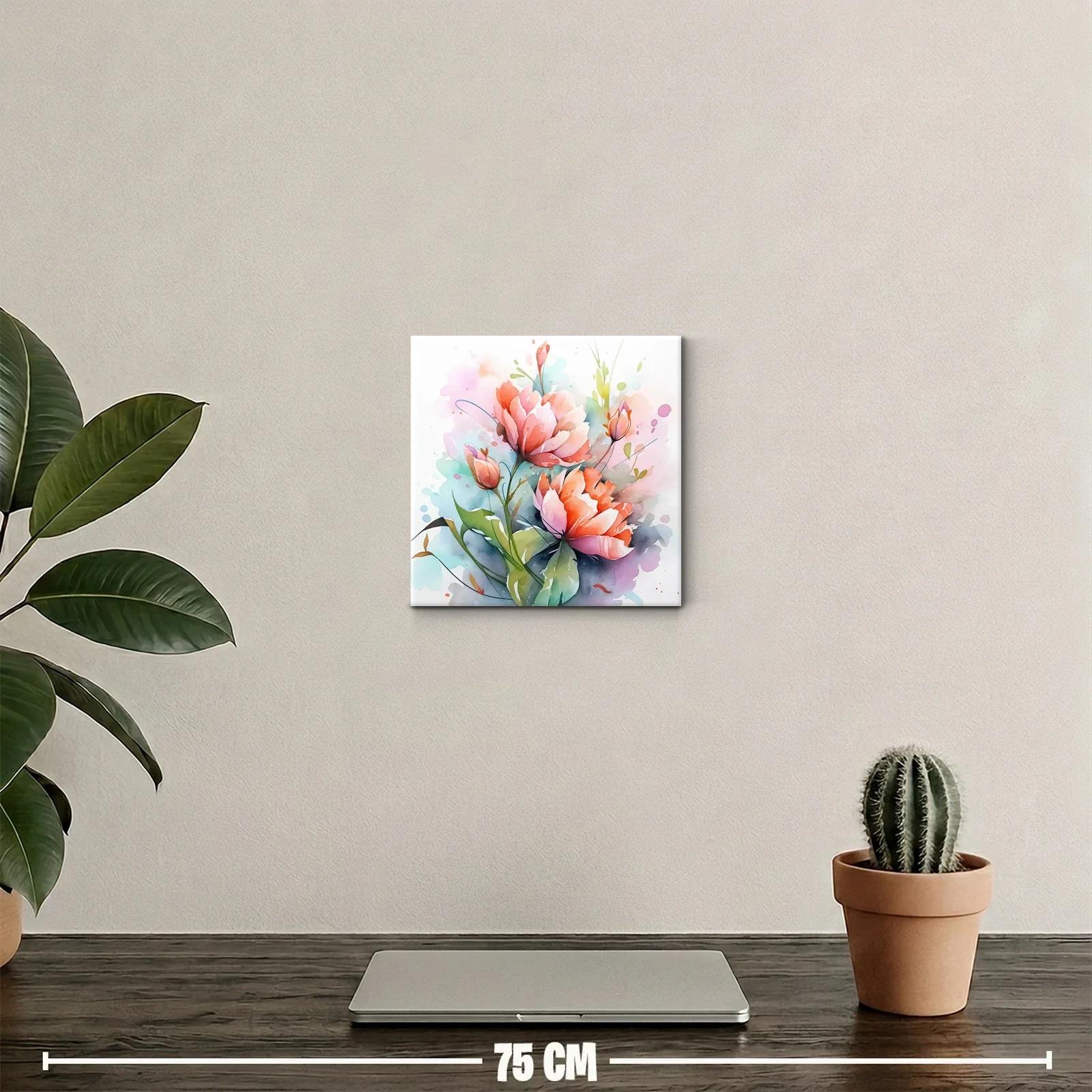 Flores vibrantes con tonos suaves y naturaleza delicada — miniatura 2