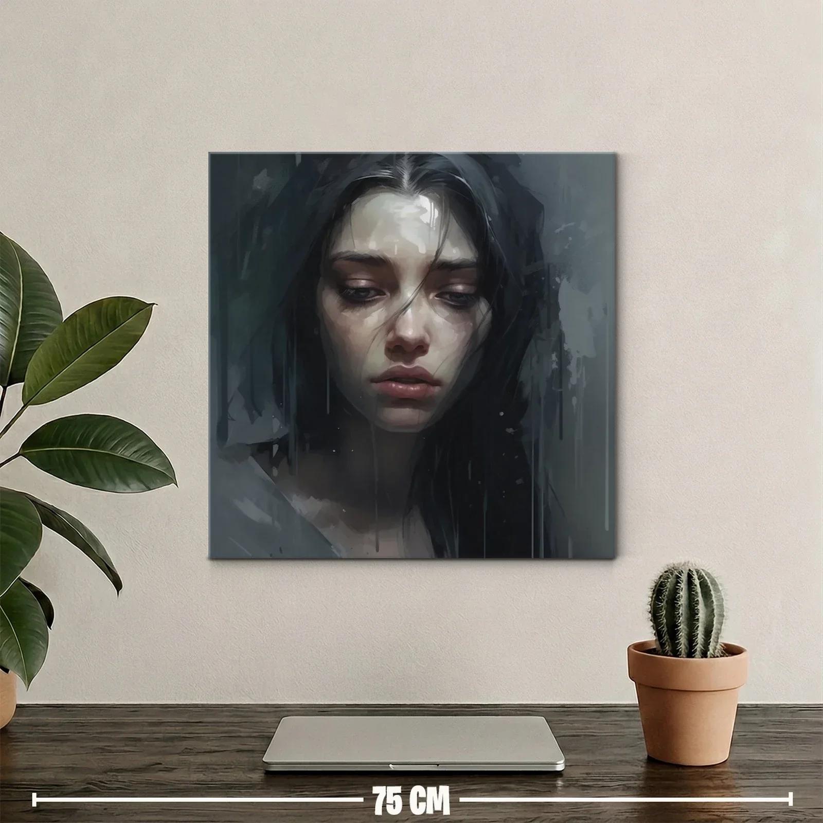 Retrato melancólico en tonos oscuros y expresivos — miniatura 2